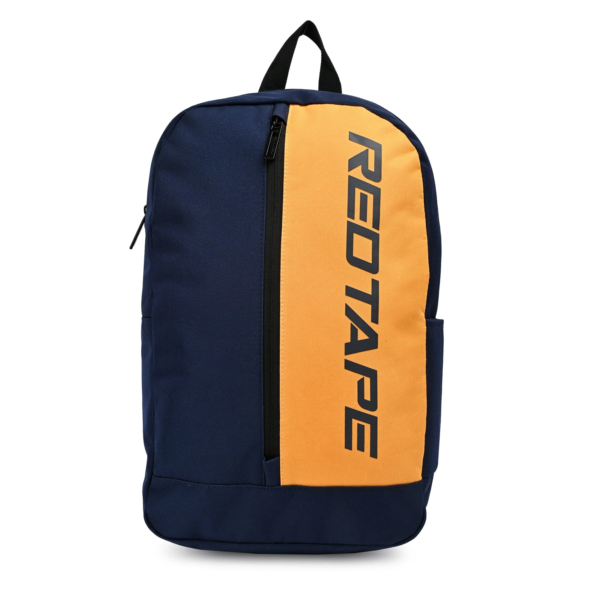 Navy Mustard Unisex 19.5L Polyester Laptop Backpack - Image 4