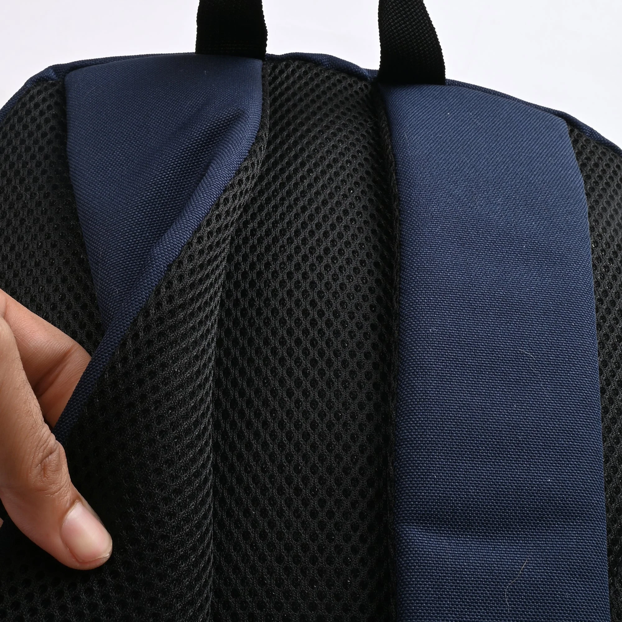 Navy Mustard Unisex 19.5L Polyester Laptop Backpack - Image 5