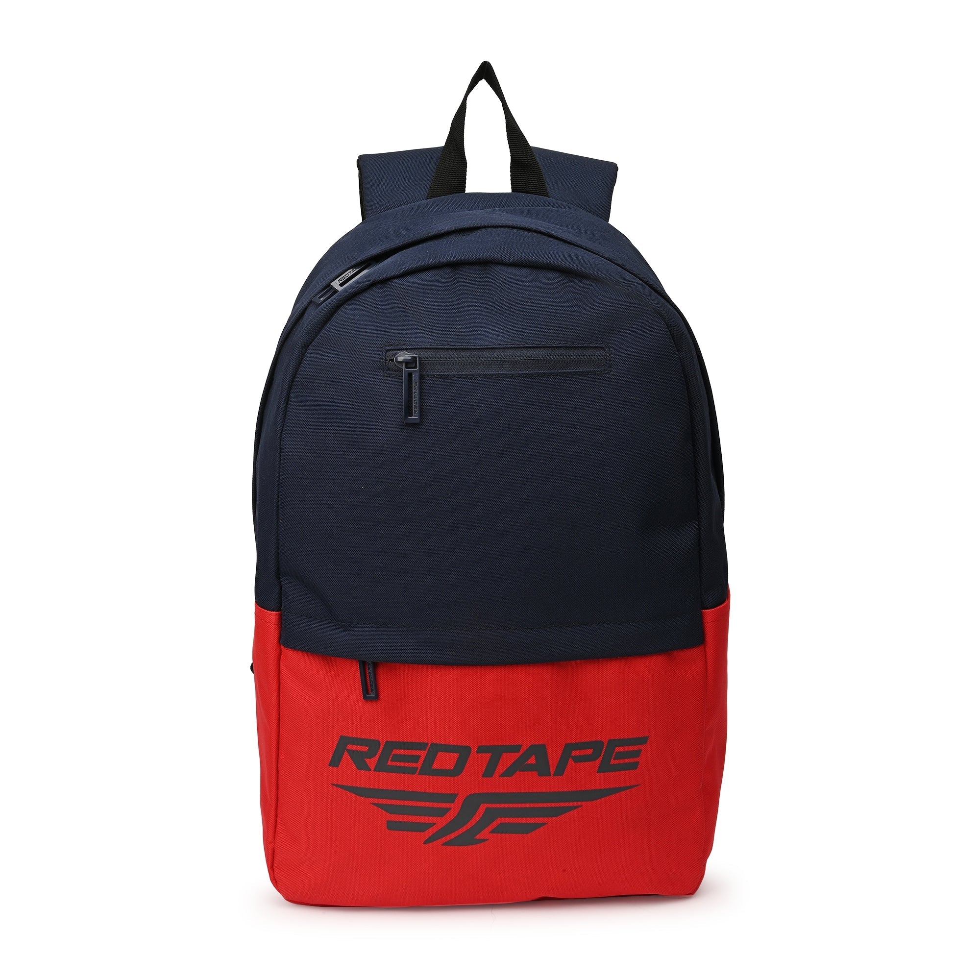 Navy Red Unisex 21.5L Polyester Laptop Backpack - Image 5