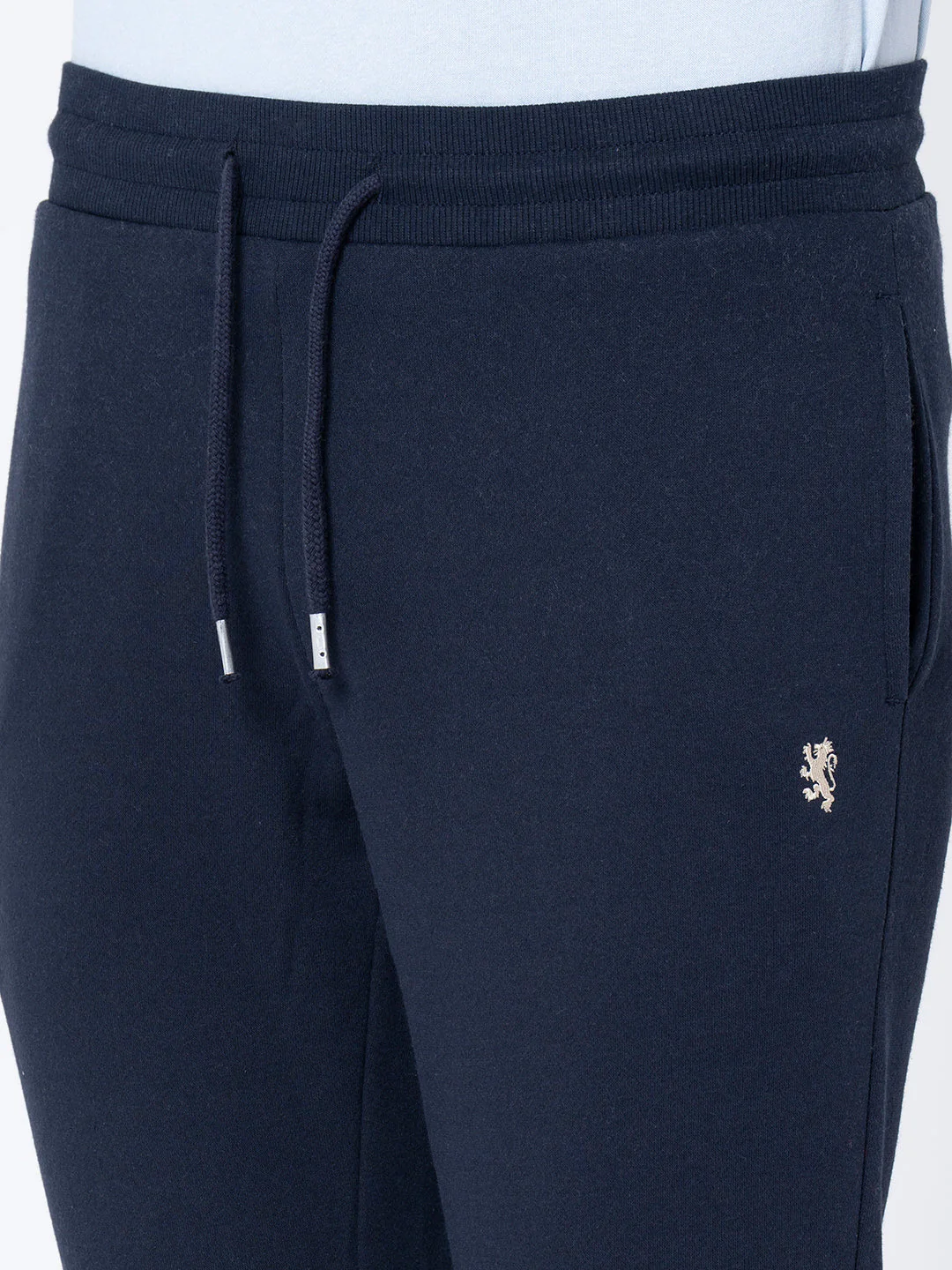 Navy Solid Jogger for Men - Image 4