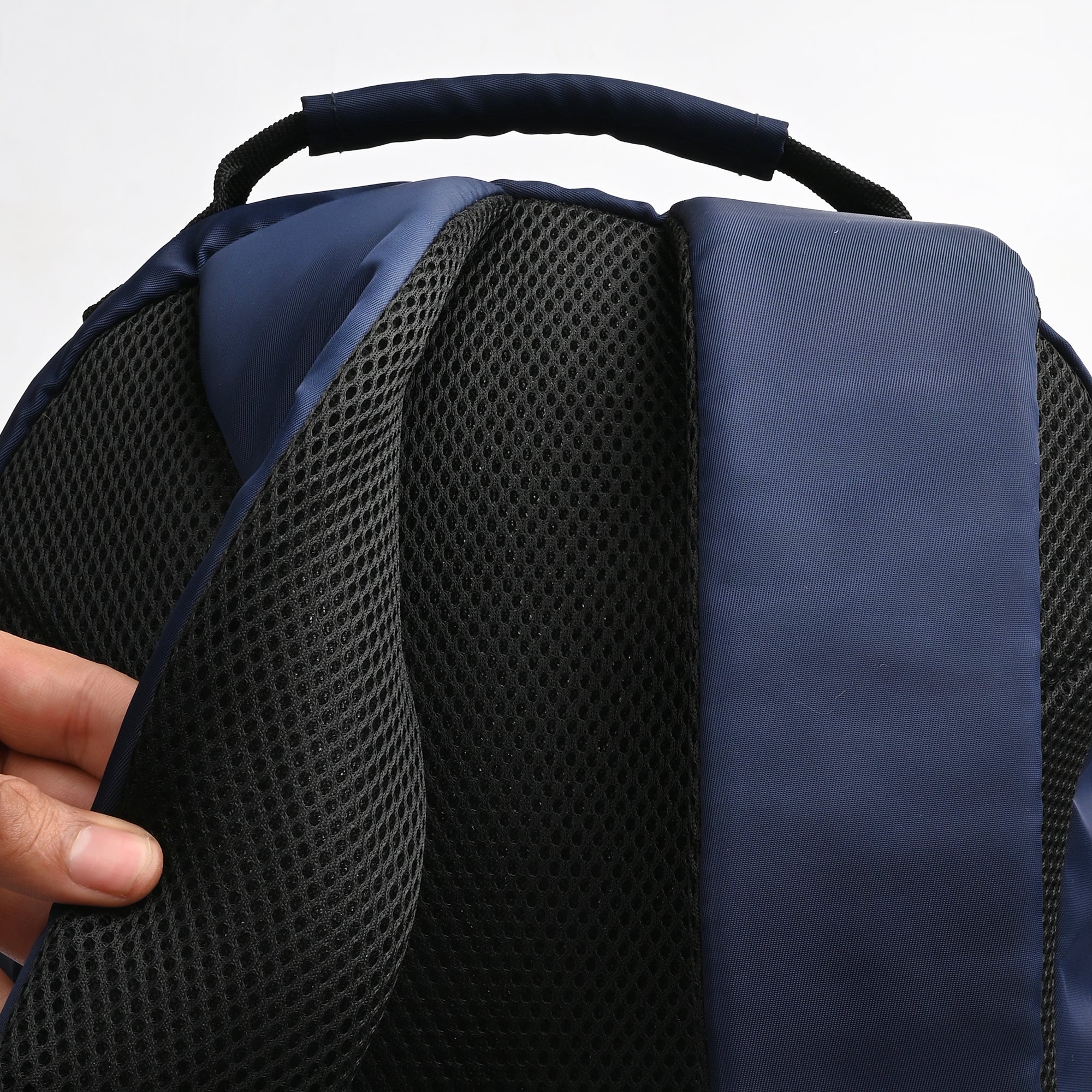 Navy Unisex 19.5L Polyester Laptop Backpack - Image 5