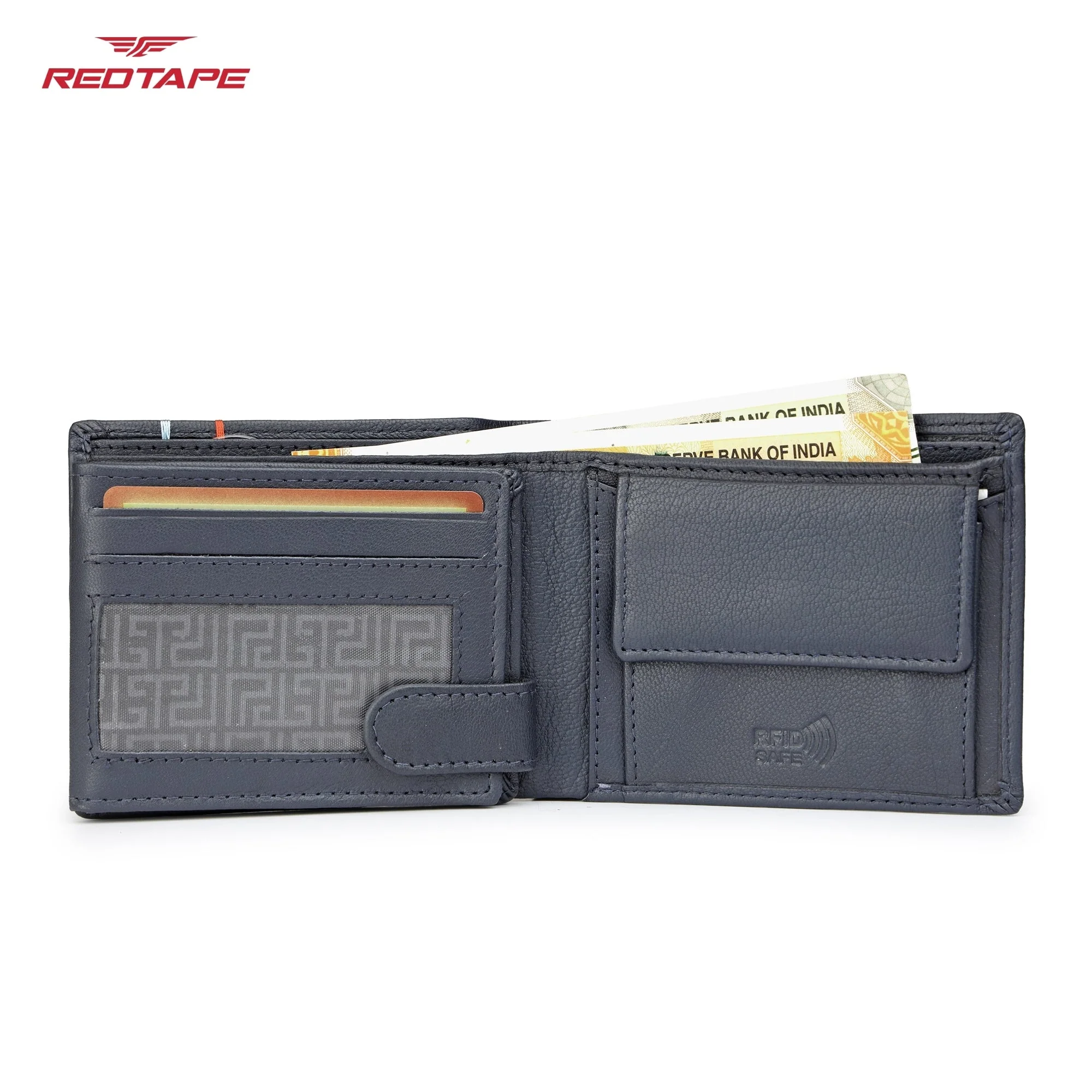 Navy Genuine Leather Men’s Wallet - Image 7