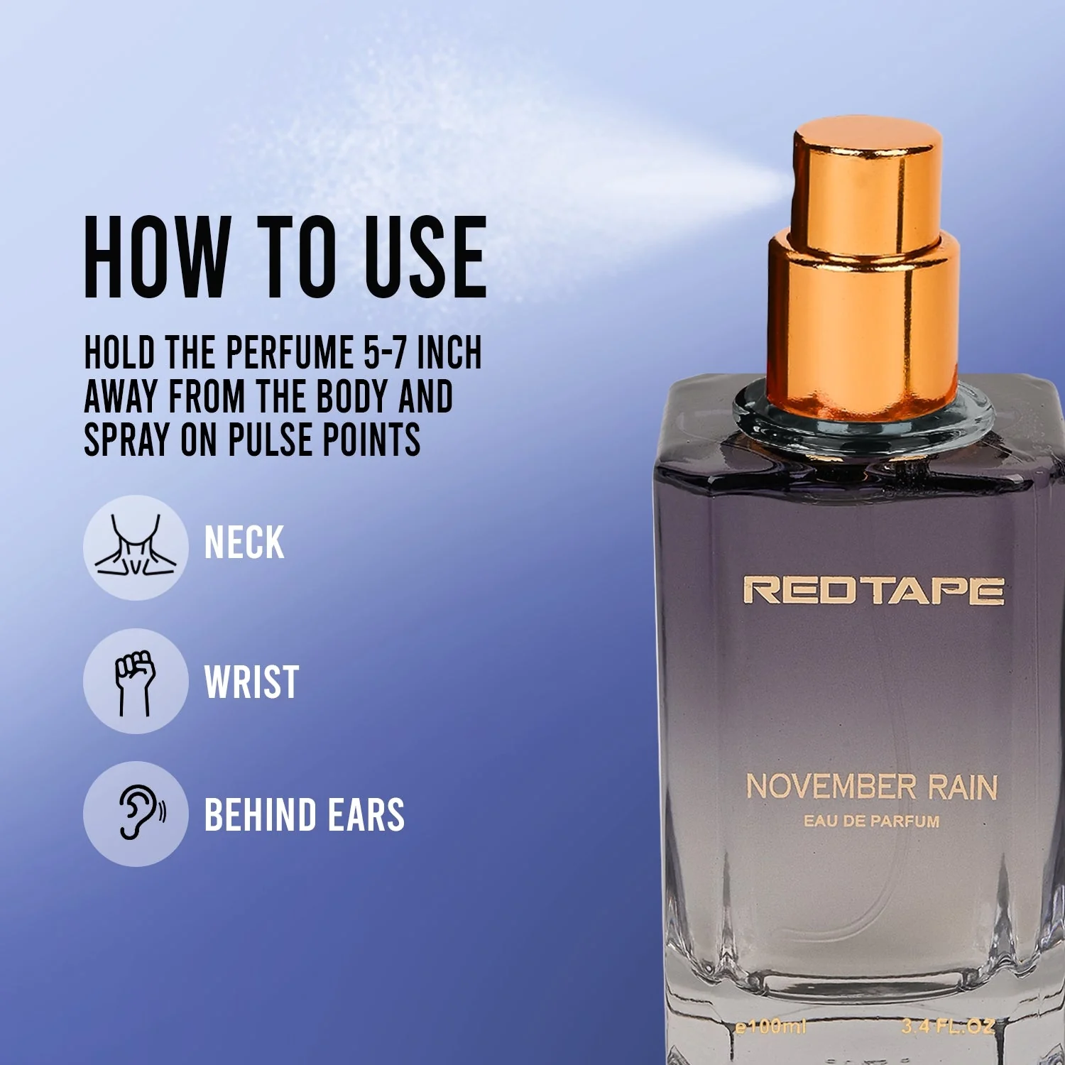 November Rain Eau De Parfum for Men 100ML - Image 3