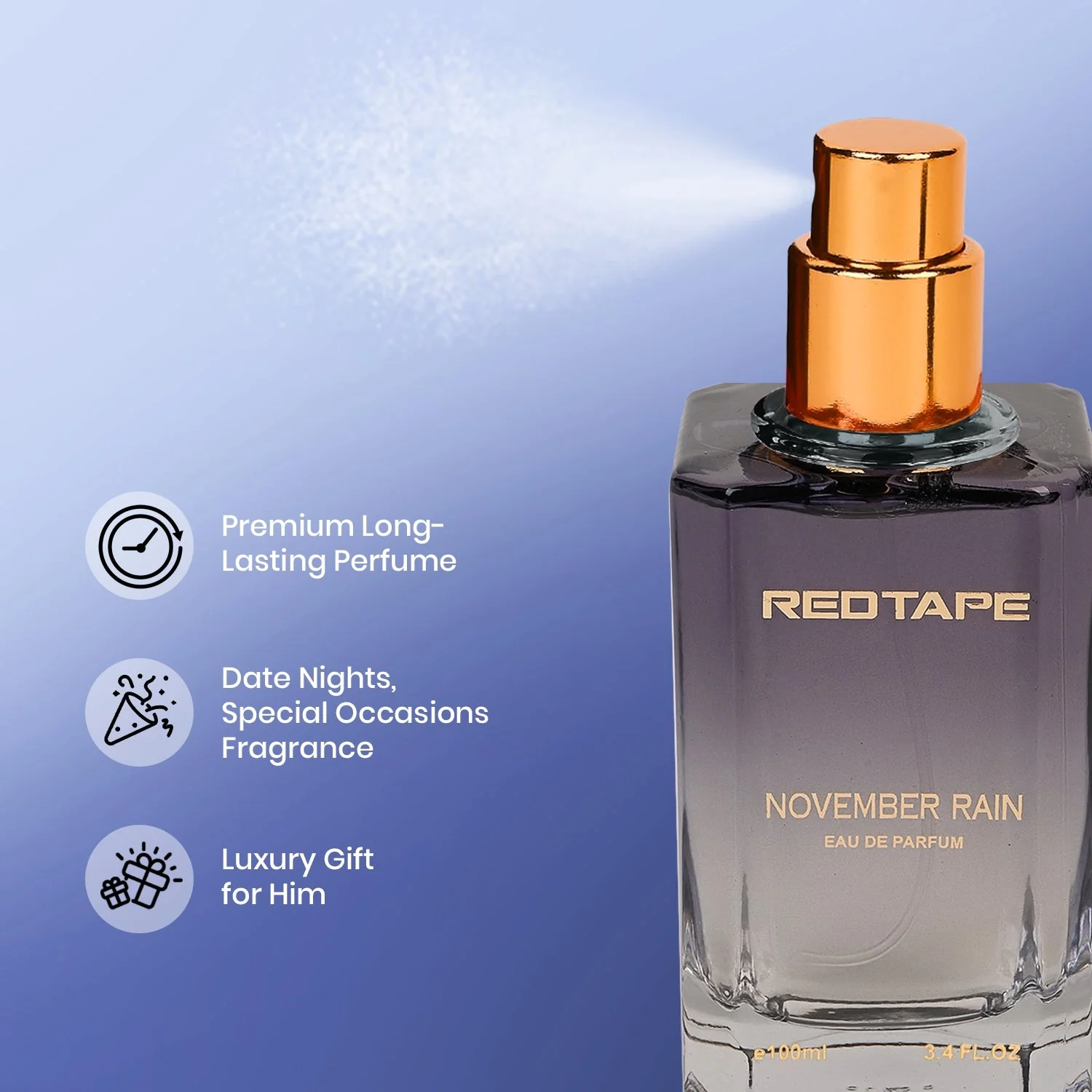 November Rain Eau De Parfum for Men 100ML - Image 5