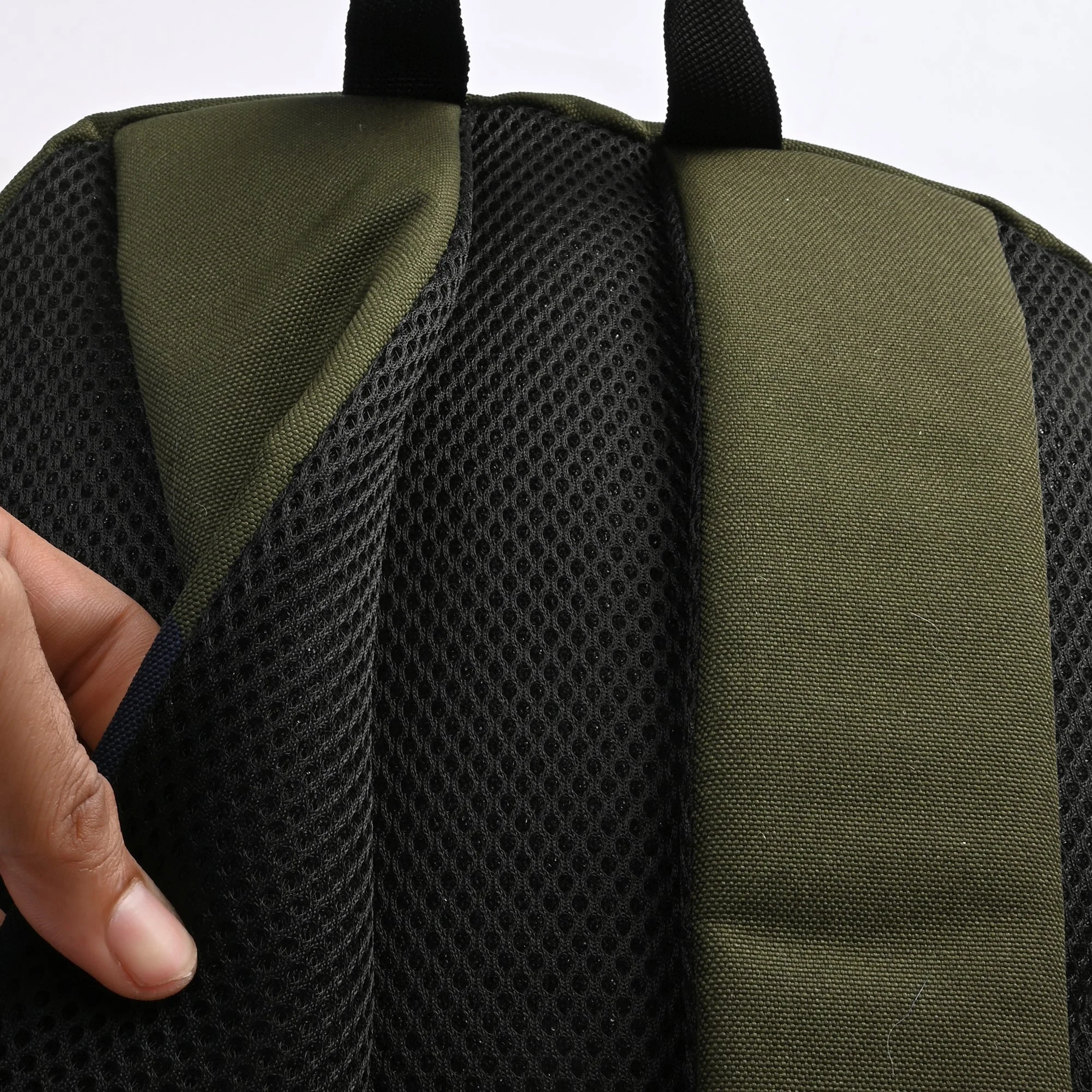 Olive Beige Unisex 19.5L Polyester Laptop Backpack - Image 5