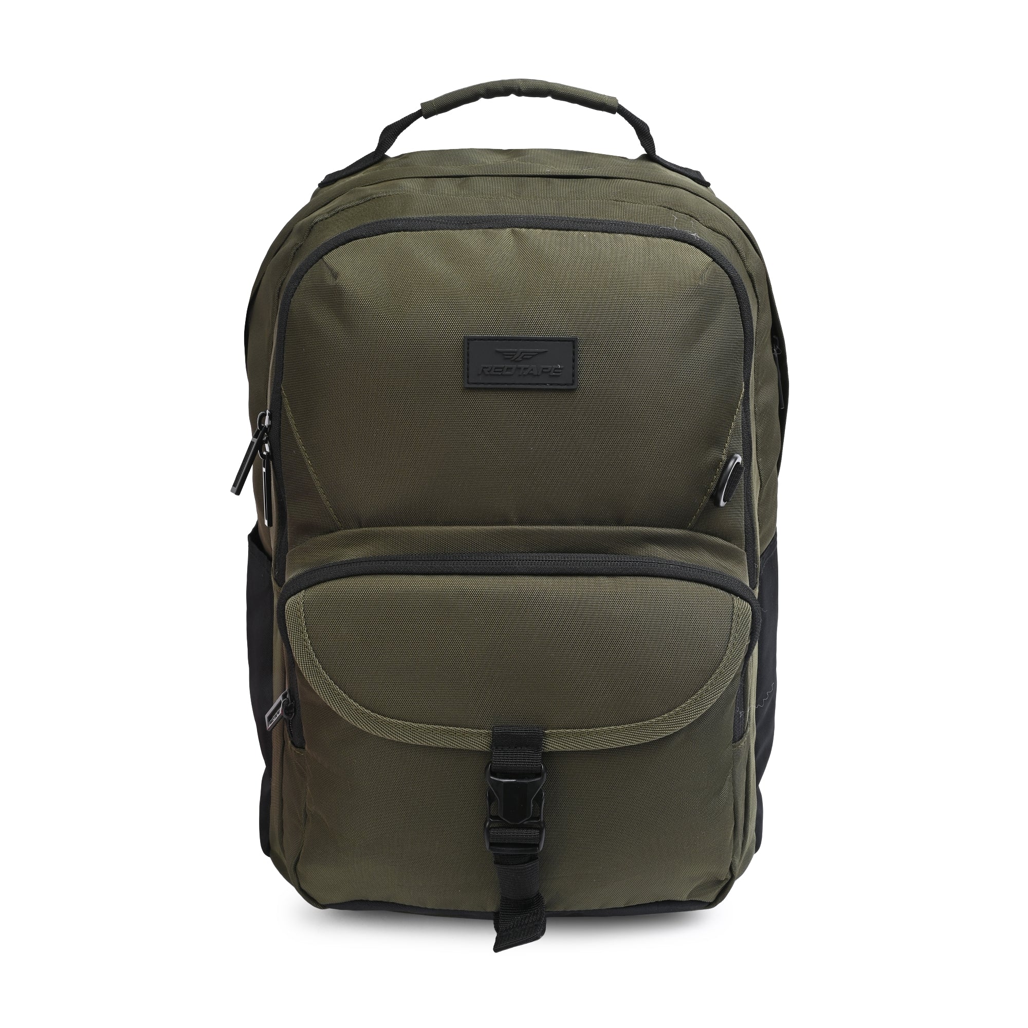 Olive Unisex 26L Polyester Laptop Backpack - Image 4