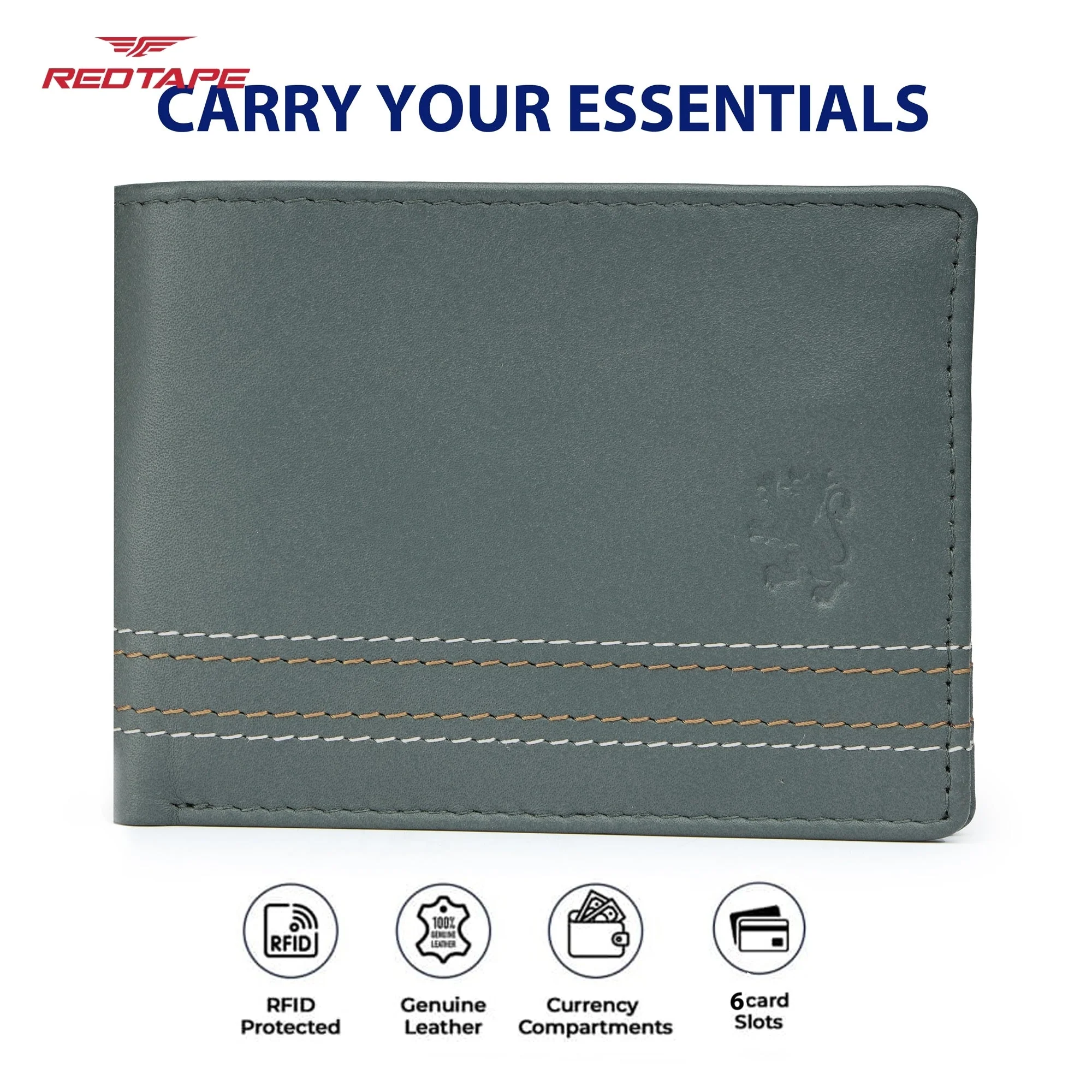 Olive Green Genuine Leather Wallet for Men - Image 4