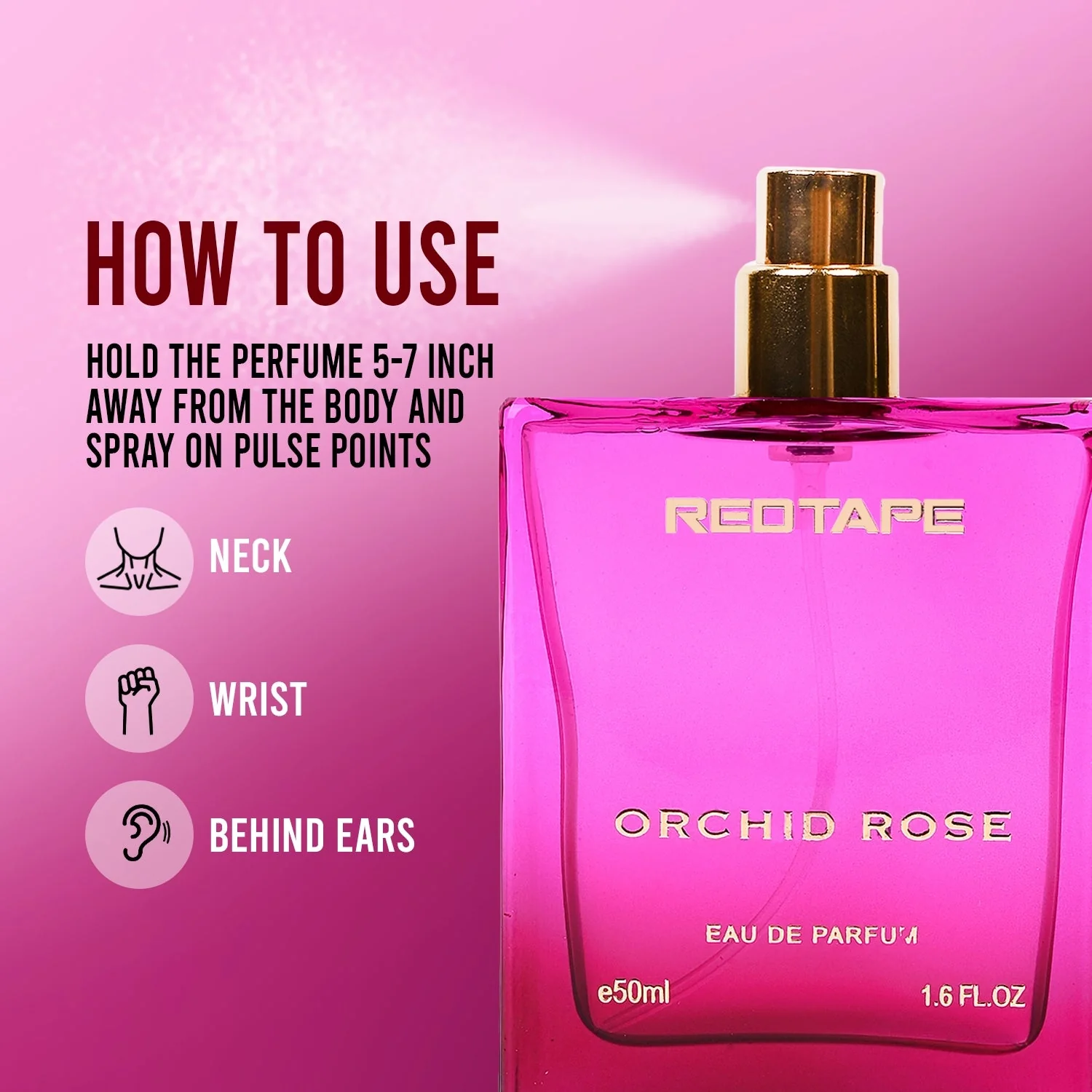 Orchid Rose Eau De Parfum for Women 50ML - Image 3