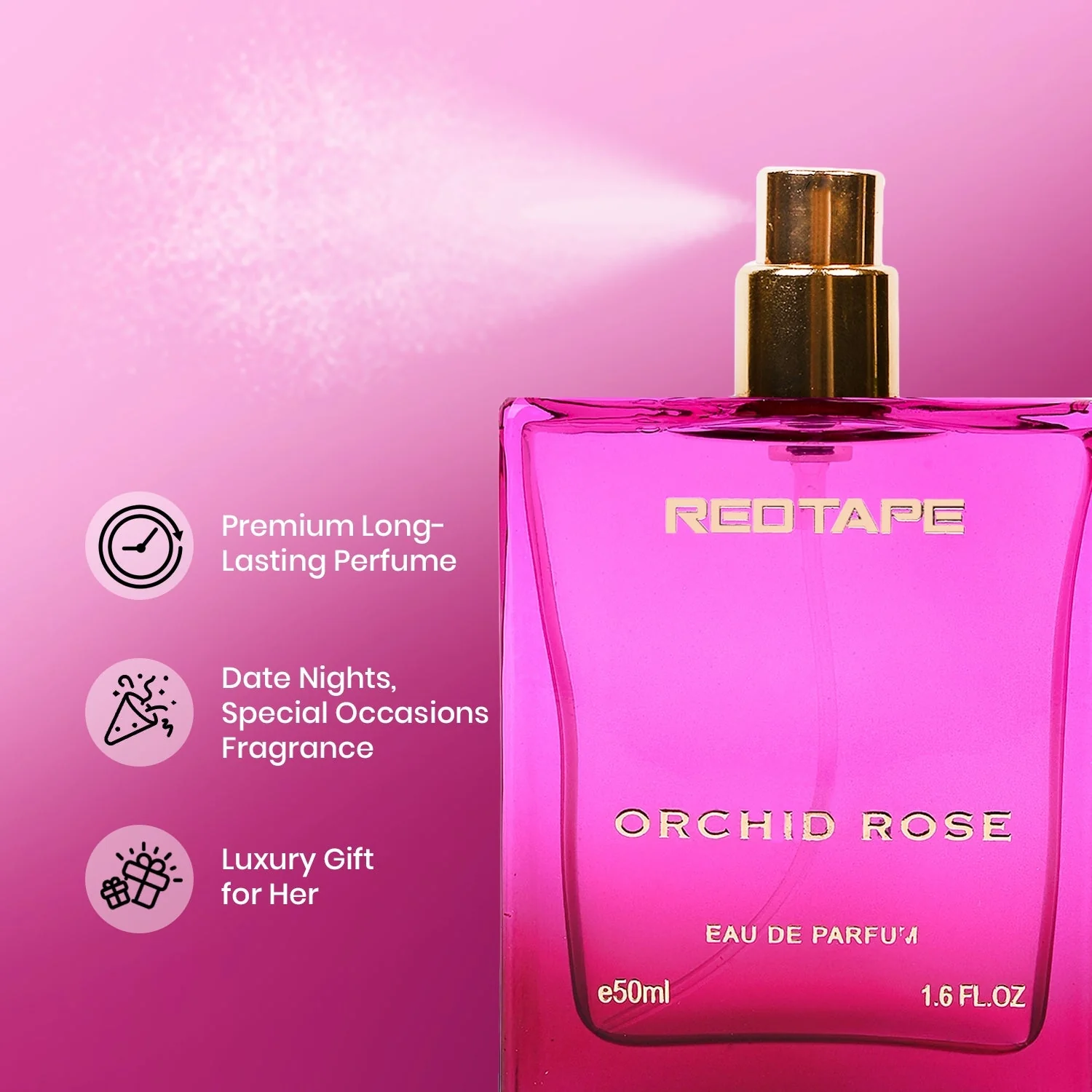 Orchid Rose Eau De Parfum for Women 50ML - Image 5