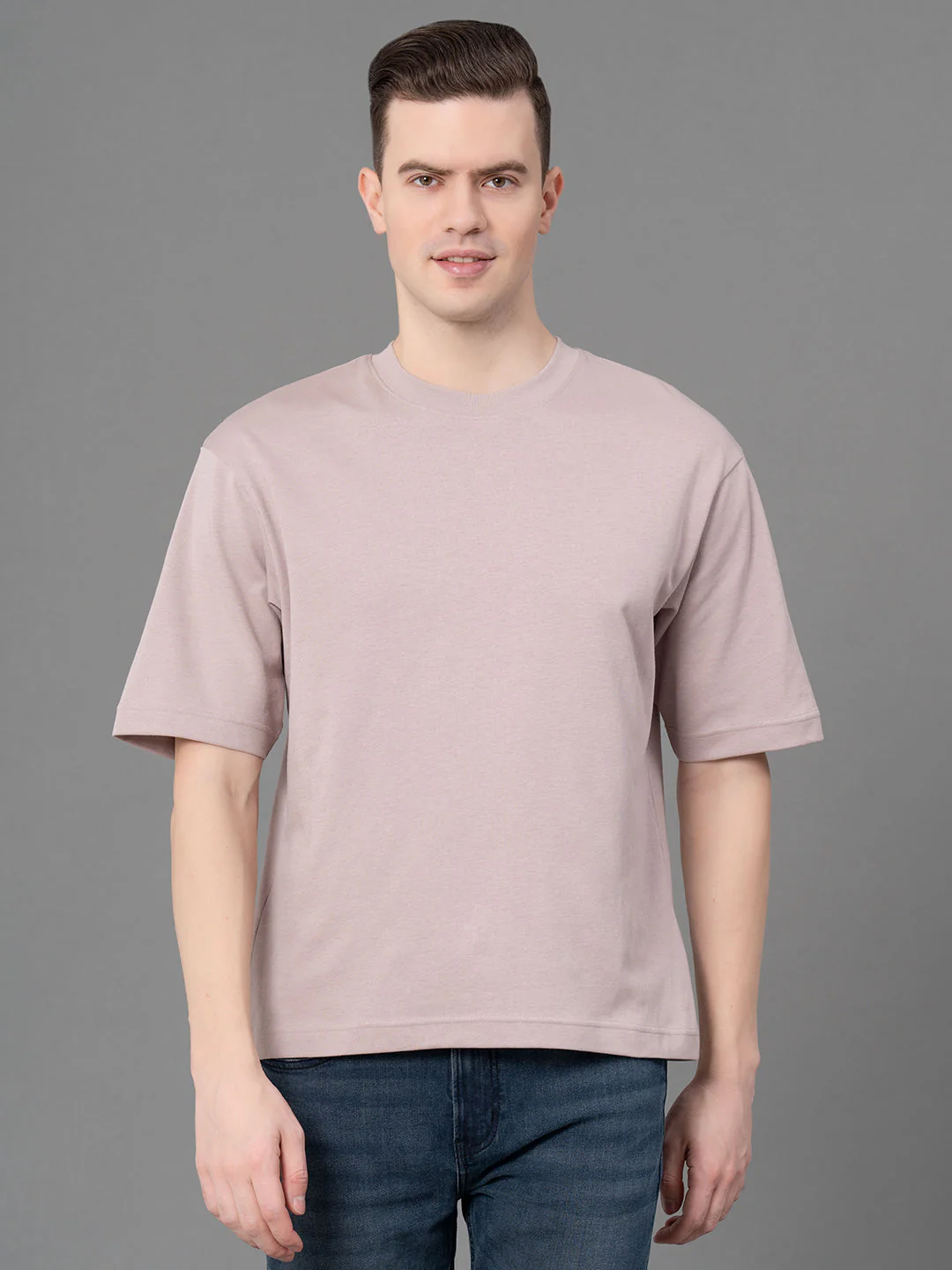 Oversized Round Neck T-Shirt for Men - Image 6