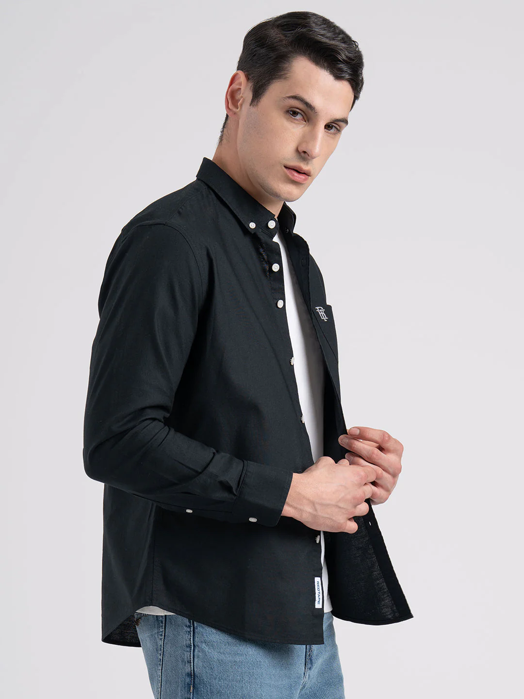 Oxford Solid Shirt for Men - Image 5