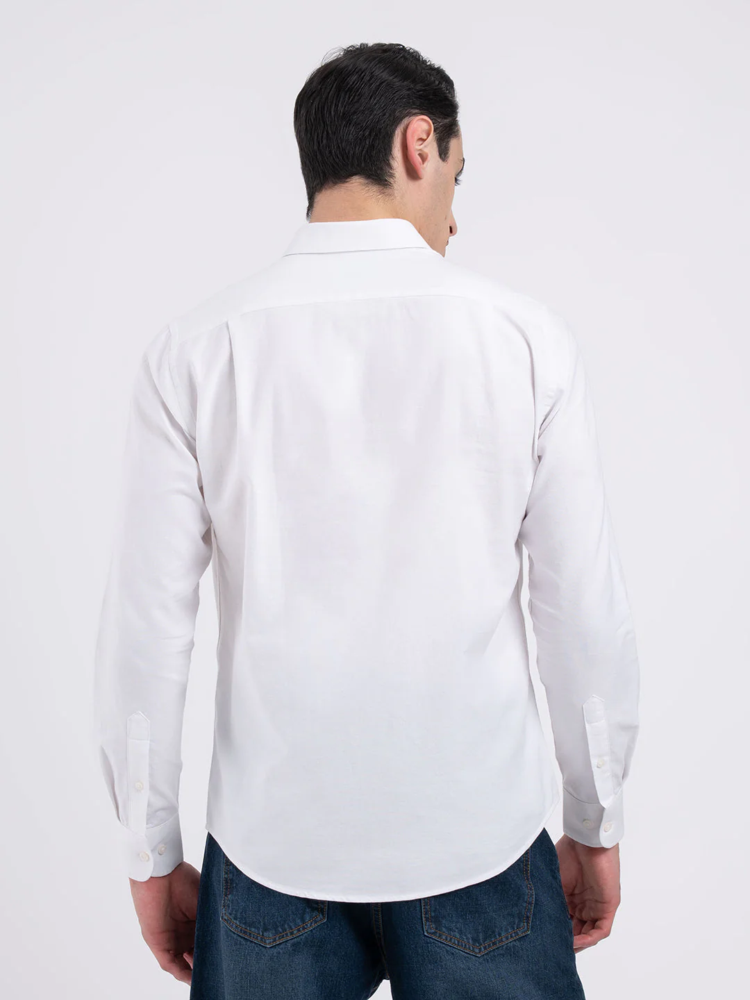 Oxford Solid Shirt for Men - Image 4
