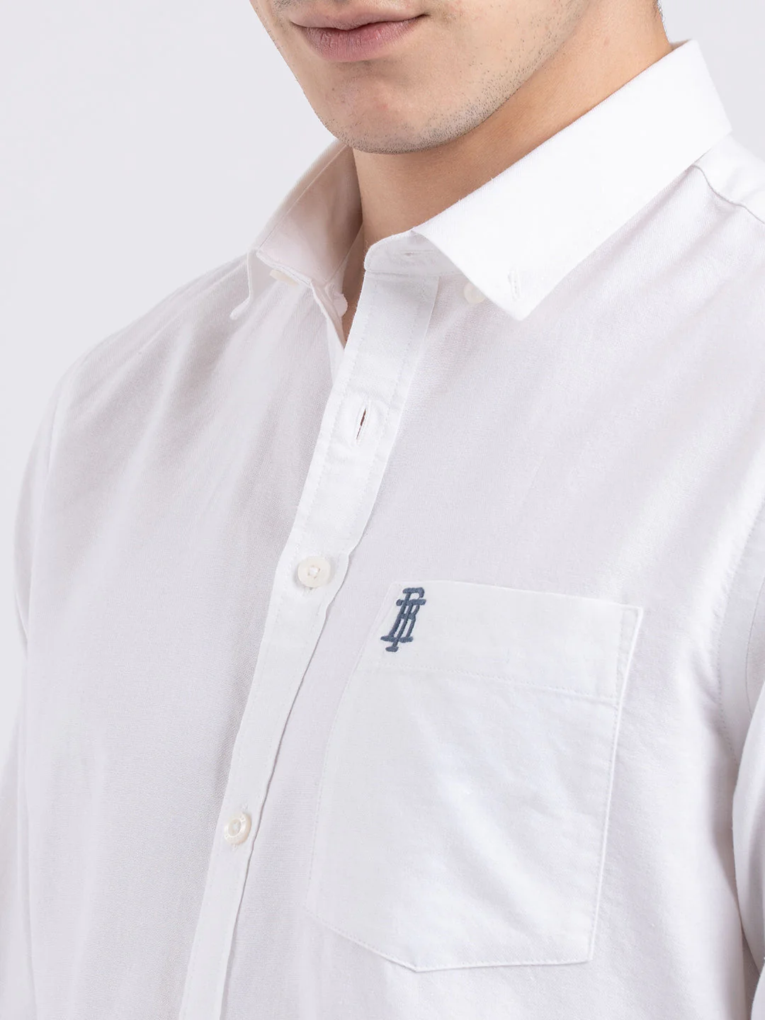 Oxford Solid Shirt for Men - Image 5