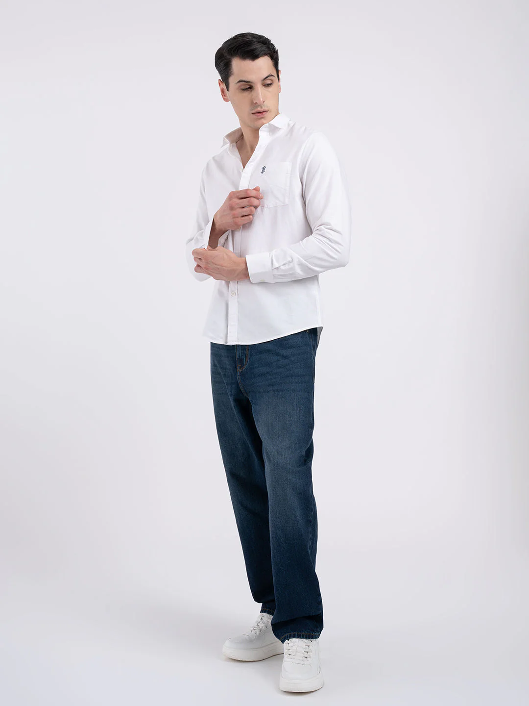 Oxford Solid Shirt for Men - Image 6