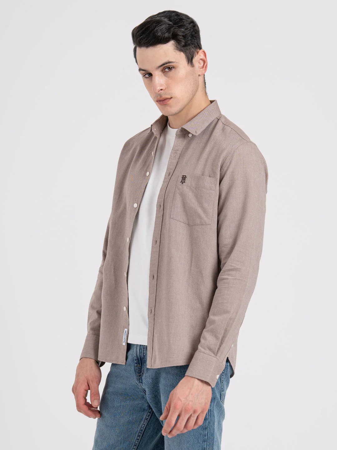 Oxford Solid Shirt for Men - Image 3