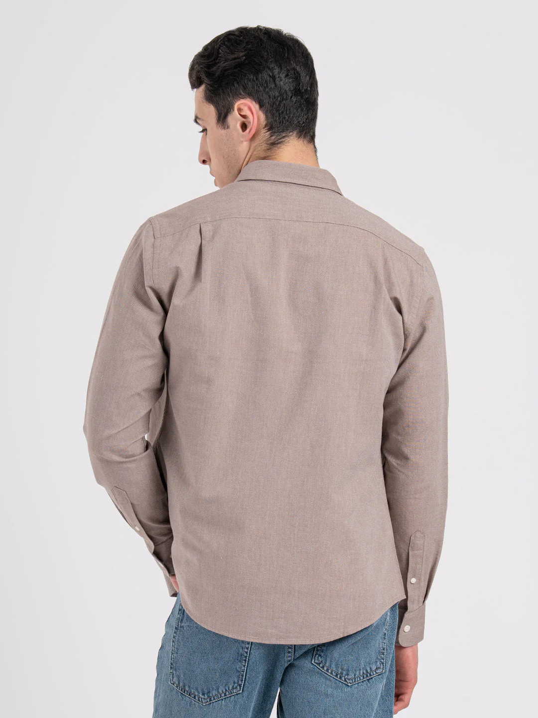 Oxford Solid Shirt for Men - Image 4
