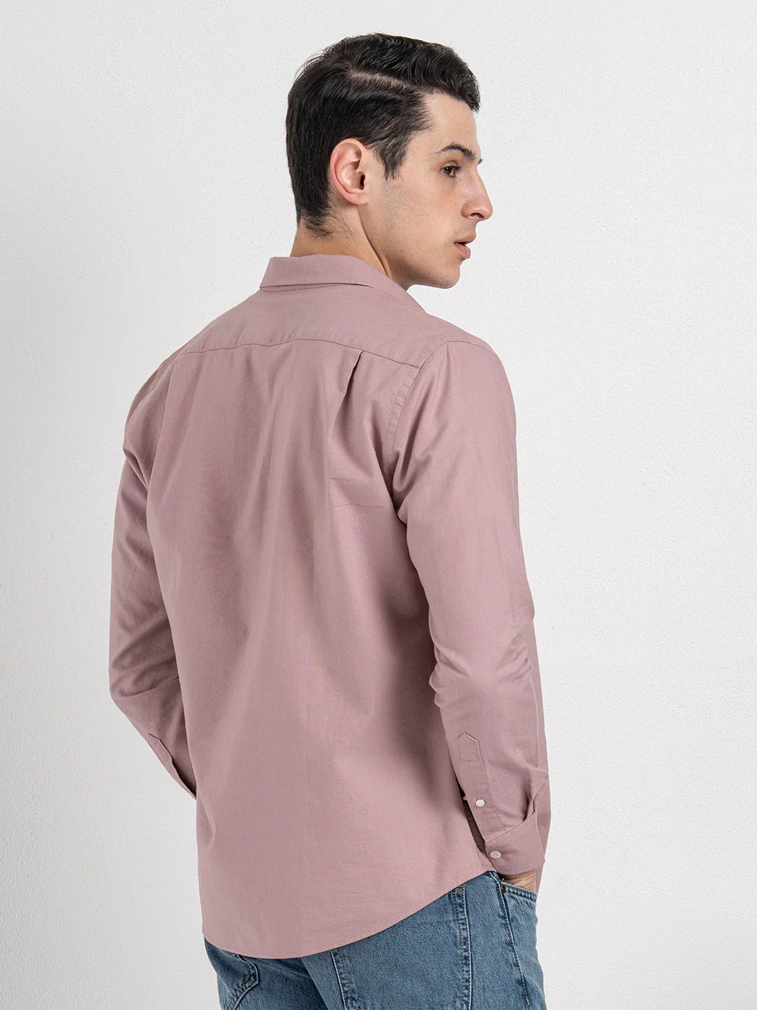 Oxford Solid Shirt for Men - Image 4
