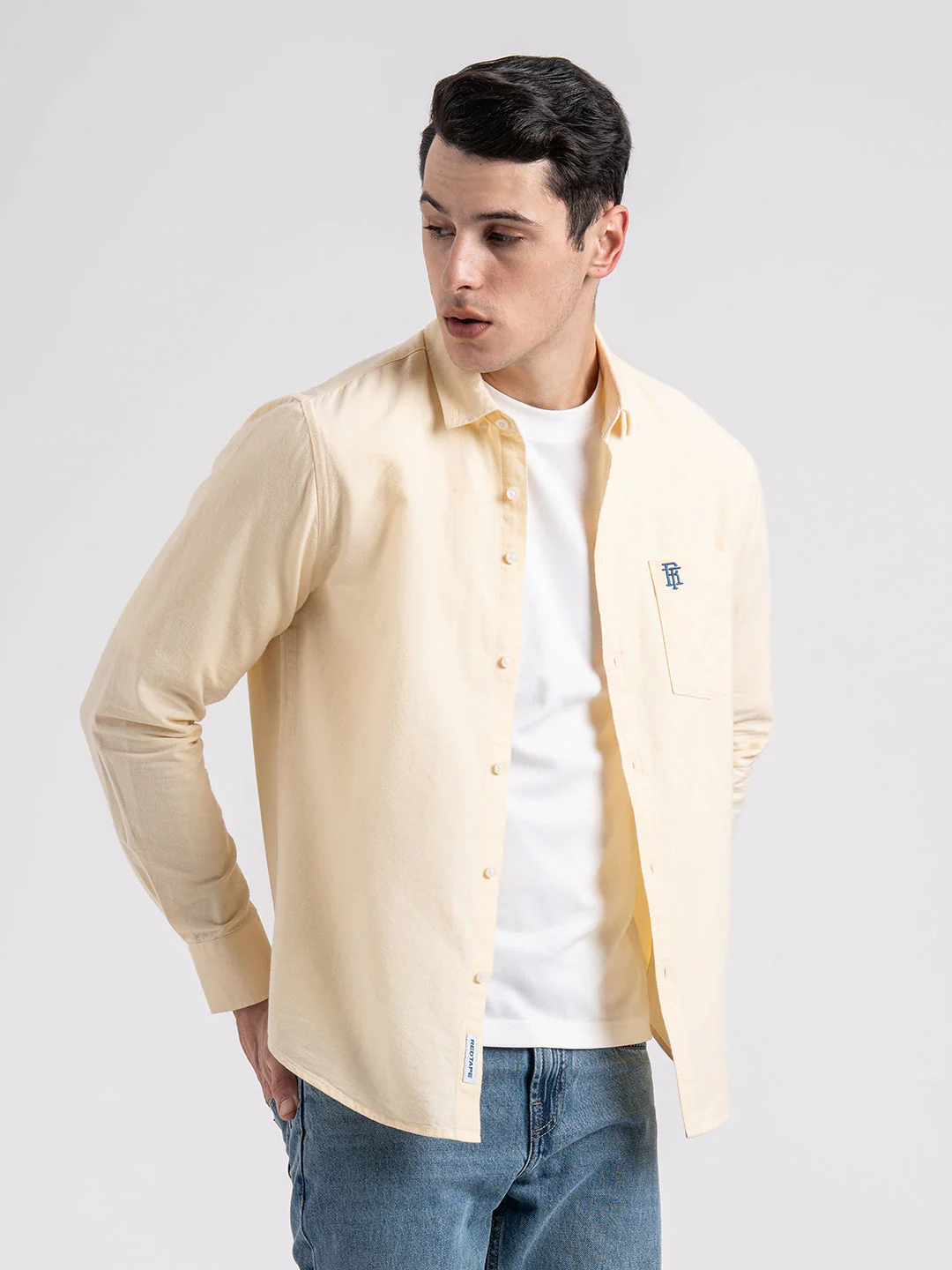 Oxford Solid Shirt for Men - Image 3