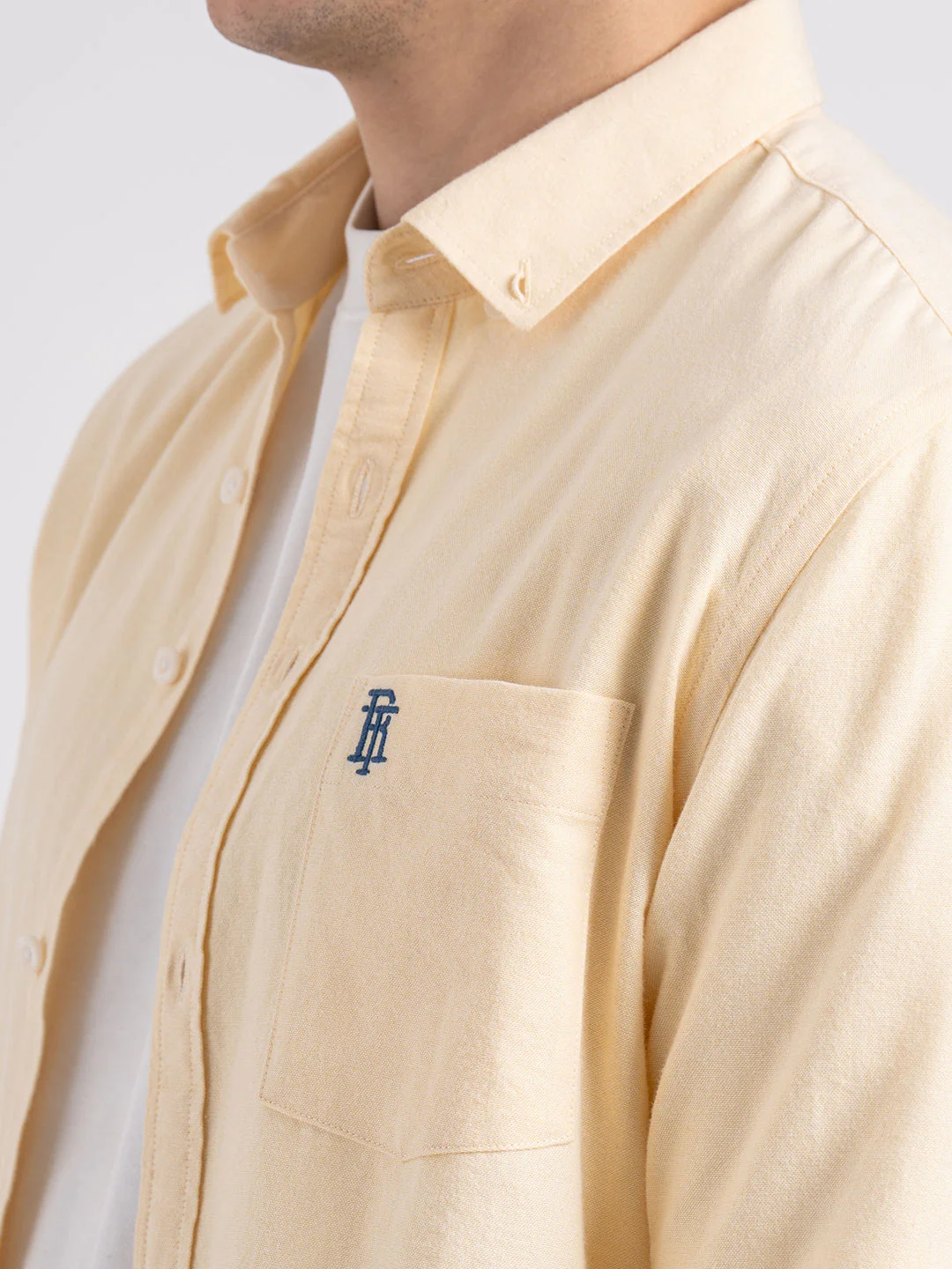 Oxford Solid Shirt for Men - Image 5