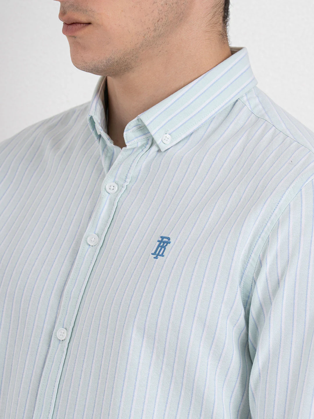 Oxford Striped Shirt for Men - Image 5