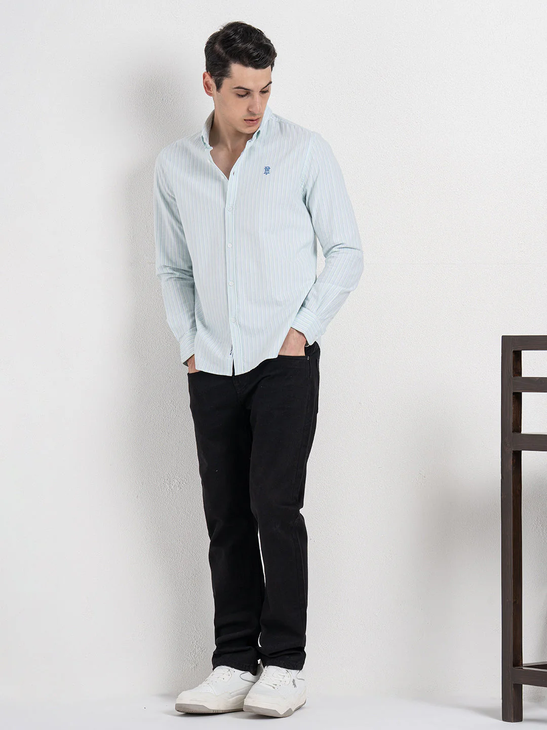 Oxford Striped Shirt for Men - Image 6