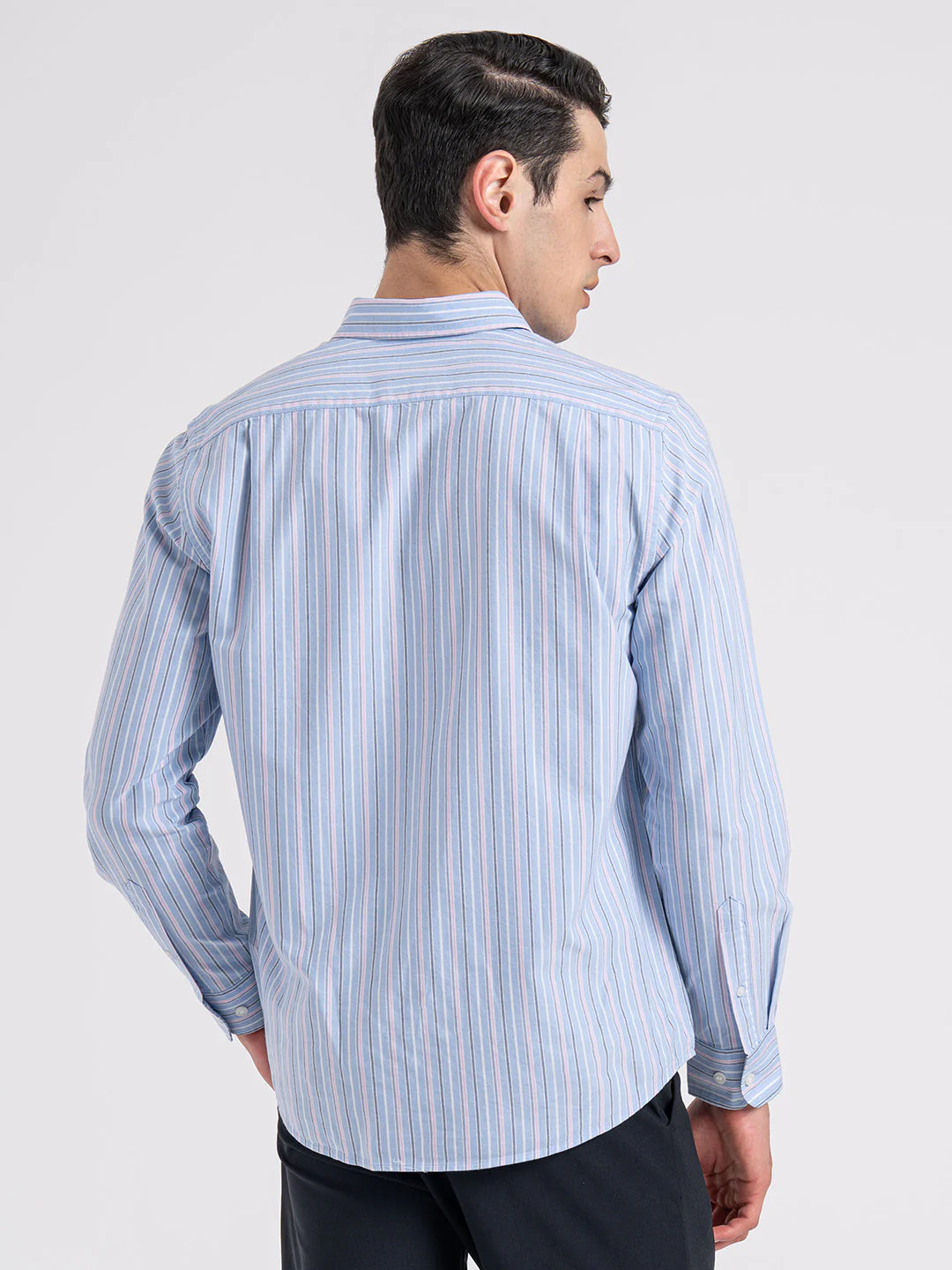 Oxford Striped Shirt for Men - Image 4