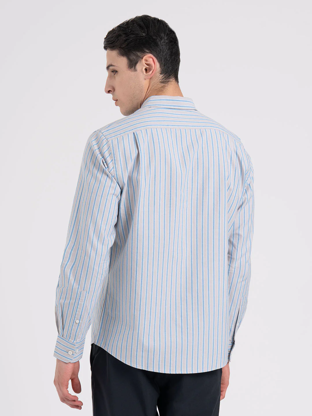 Oxford Striped Shirt for Men - Image 4