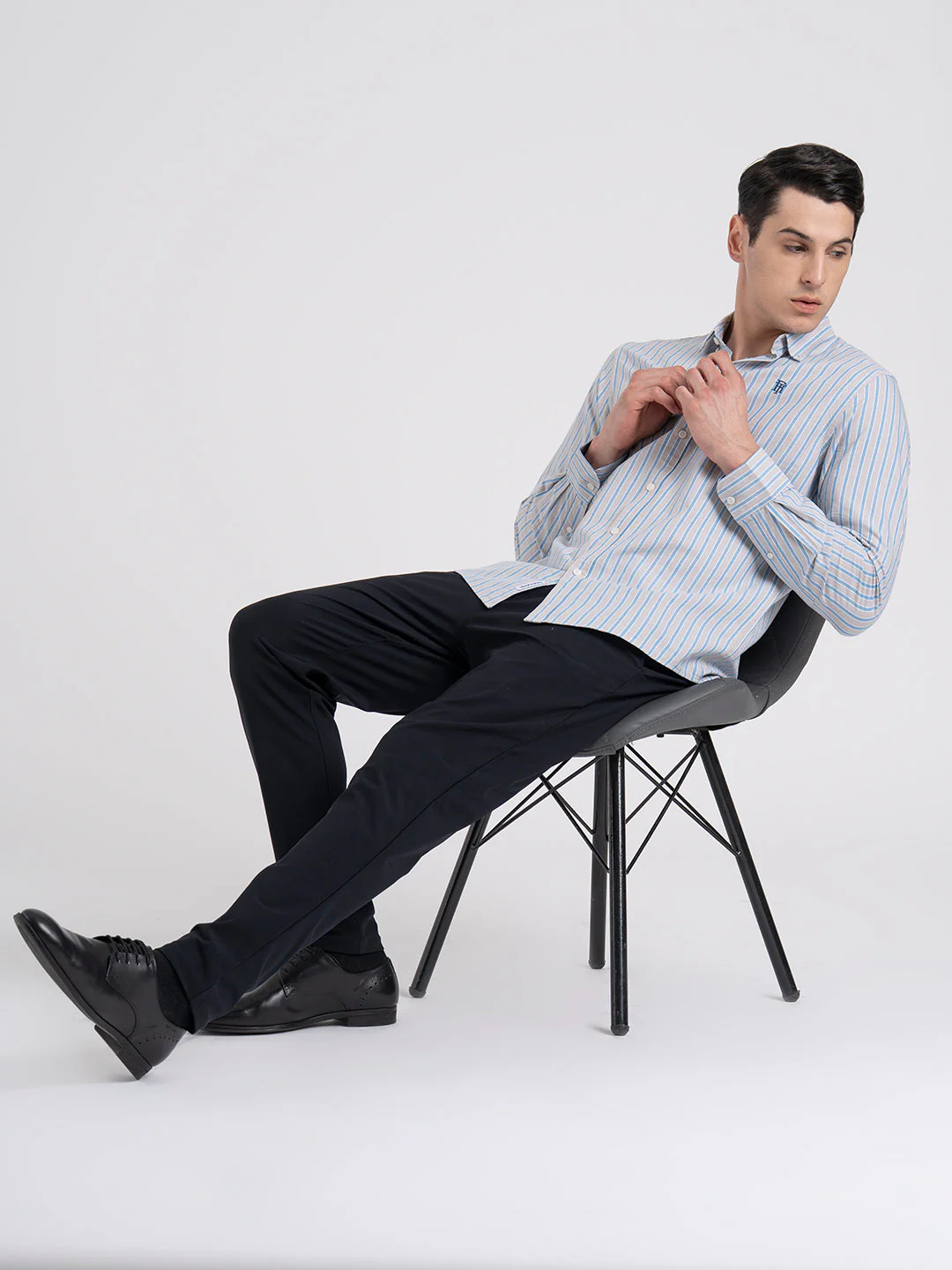 Oxford Striped Shirt for Men - Image 6