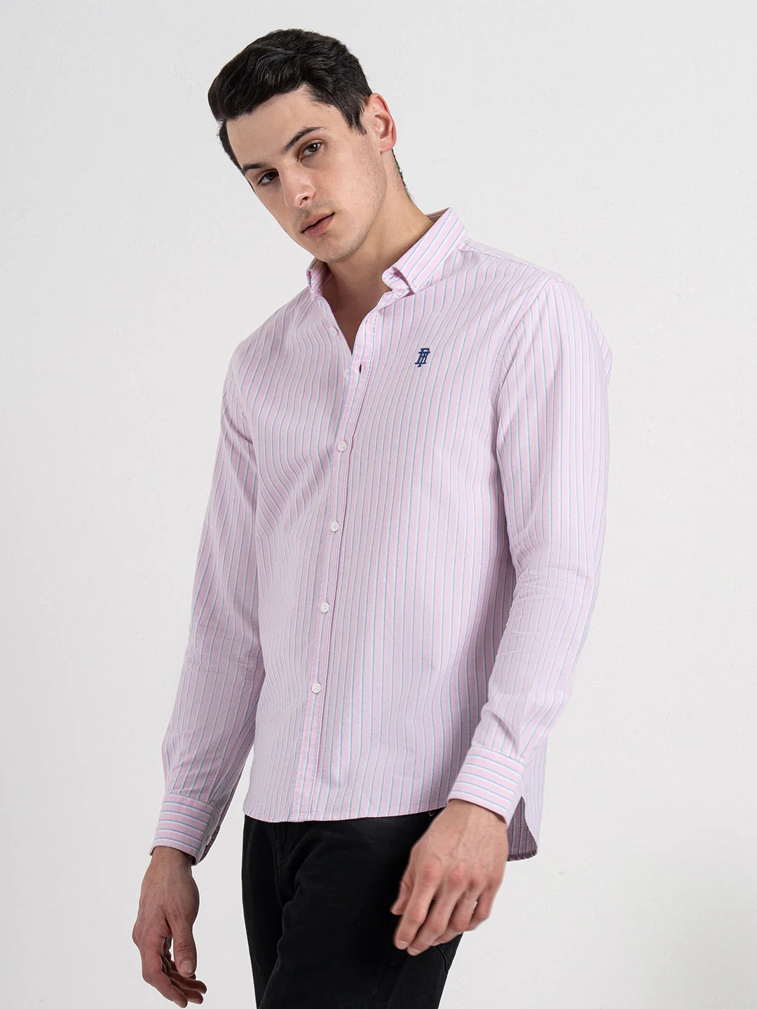Oxford Striped Shirt for Men - Image 3