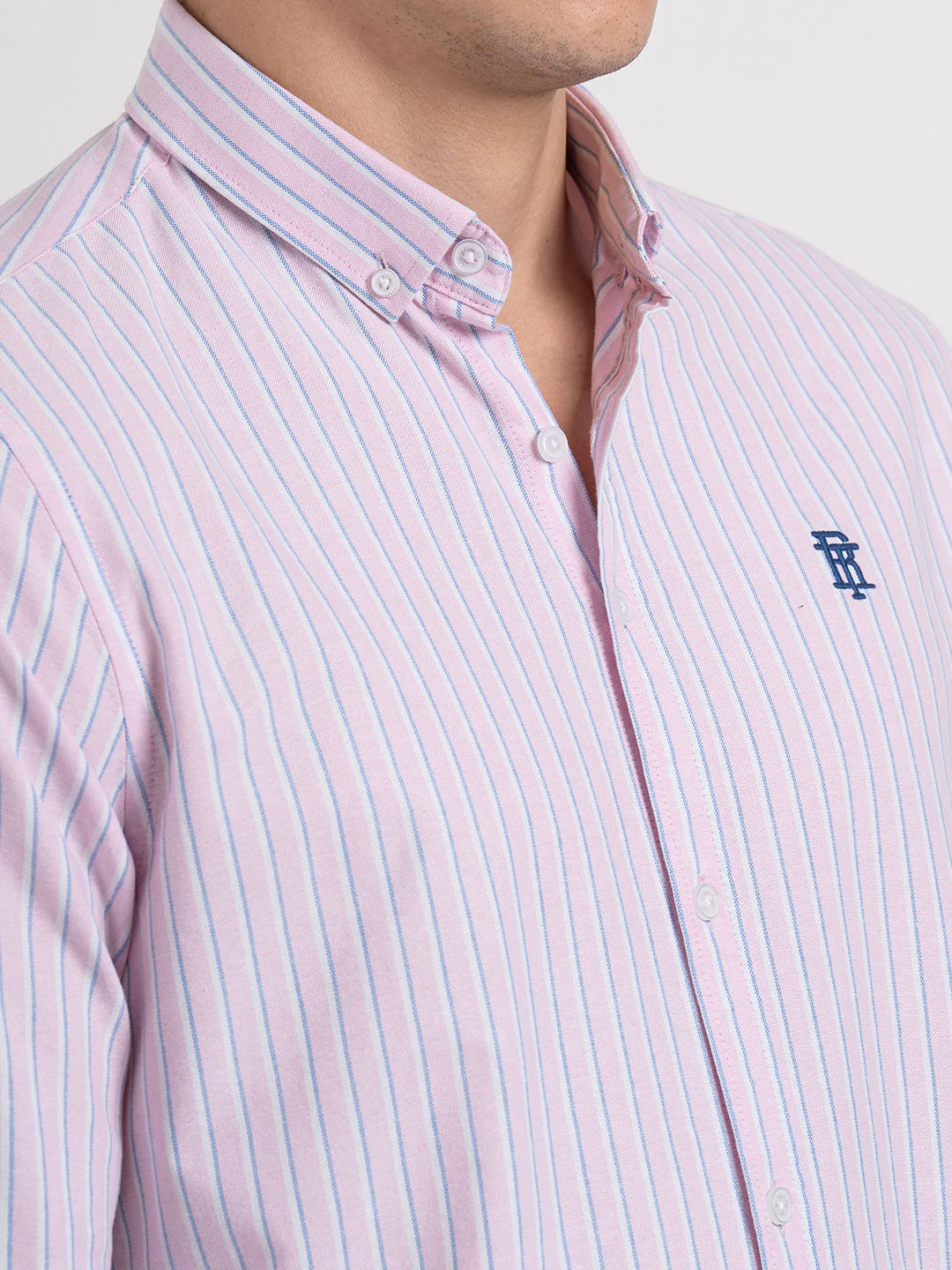 Oxford Striped Shirt for Men - Image 5