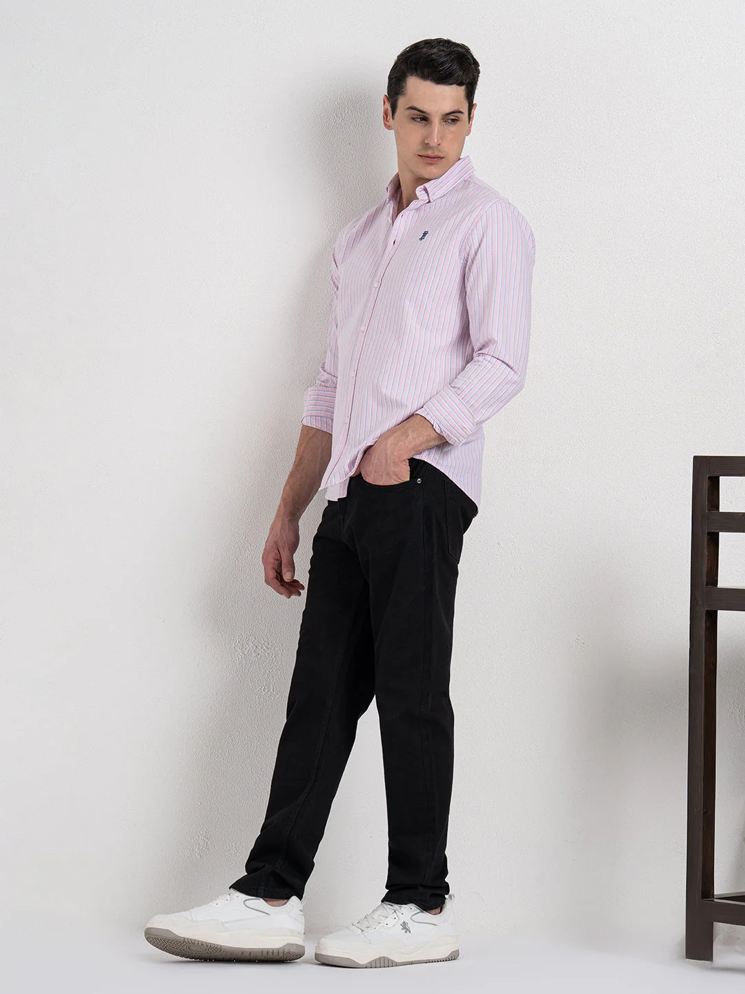 Oxford Striped Shirt for Men - Image 6
