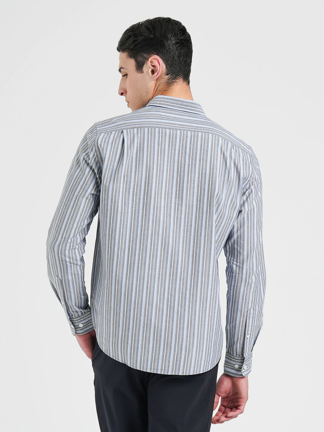 Oxford Striped Shirt for Men - Image 4