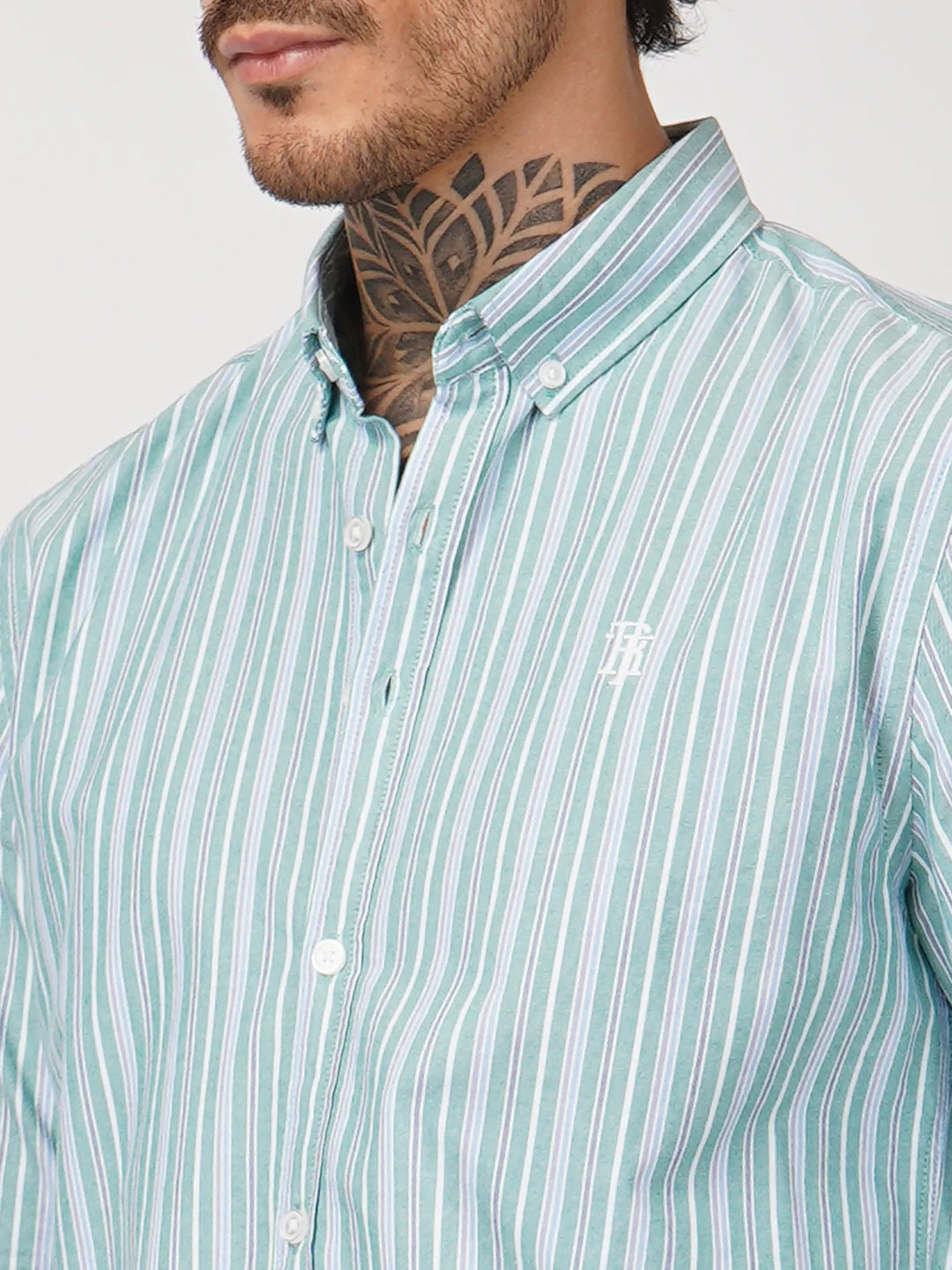 Oxford Striped Shirt for Men - Image 5