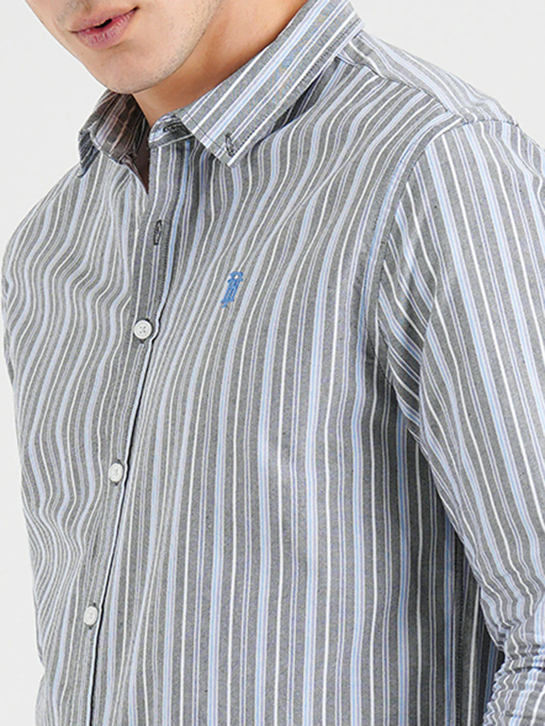 Oxford Striped Shirt for Men - Image 5
