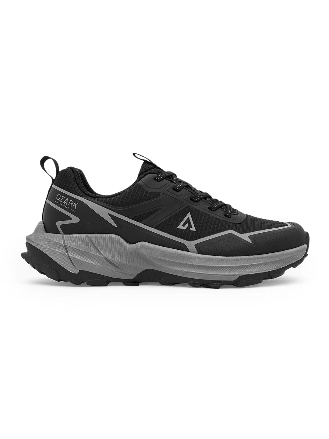 Black & Grey Trail Running Shoes for Men | Low-Cut Outdoor - Image 2