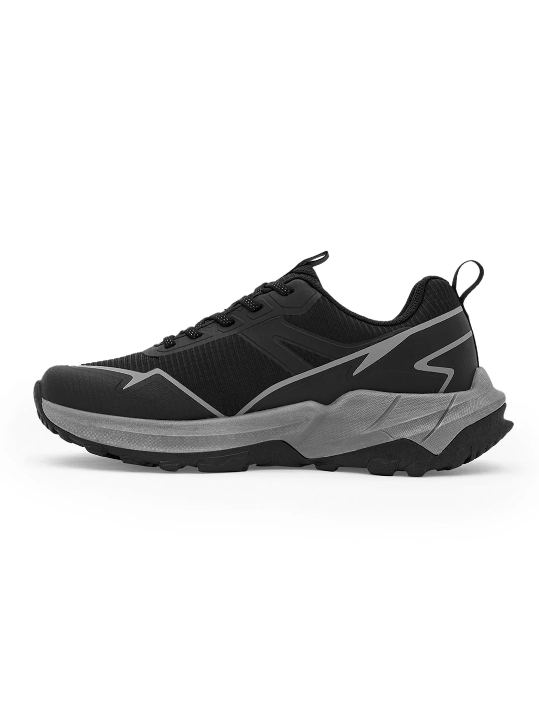 Black & Grey Trail Running Shoes for Men | Low-Cut Outdoor - Image 3