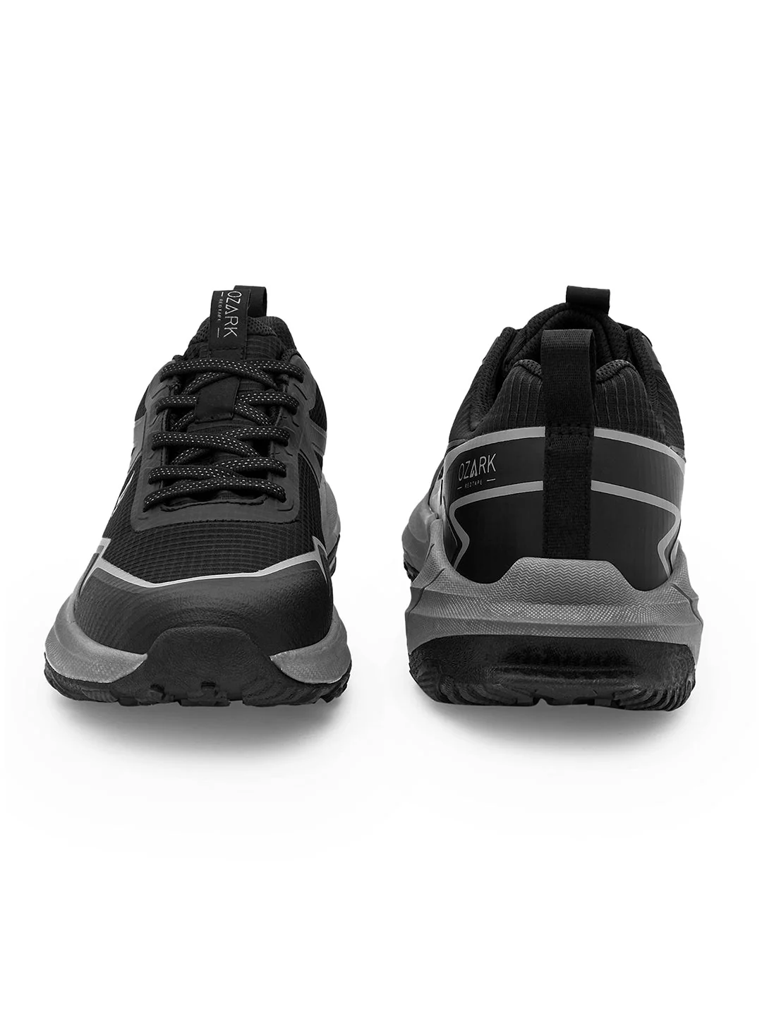 Black & Grey Trail Running Shoes for Men | Low-Cut Outdoor - Image 4