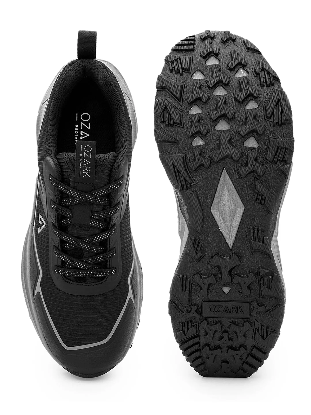 Black & Grey Trail Running Shoes for Men | Low-Cut Outdoor - Image 5