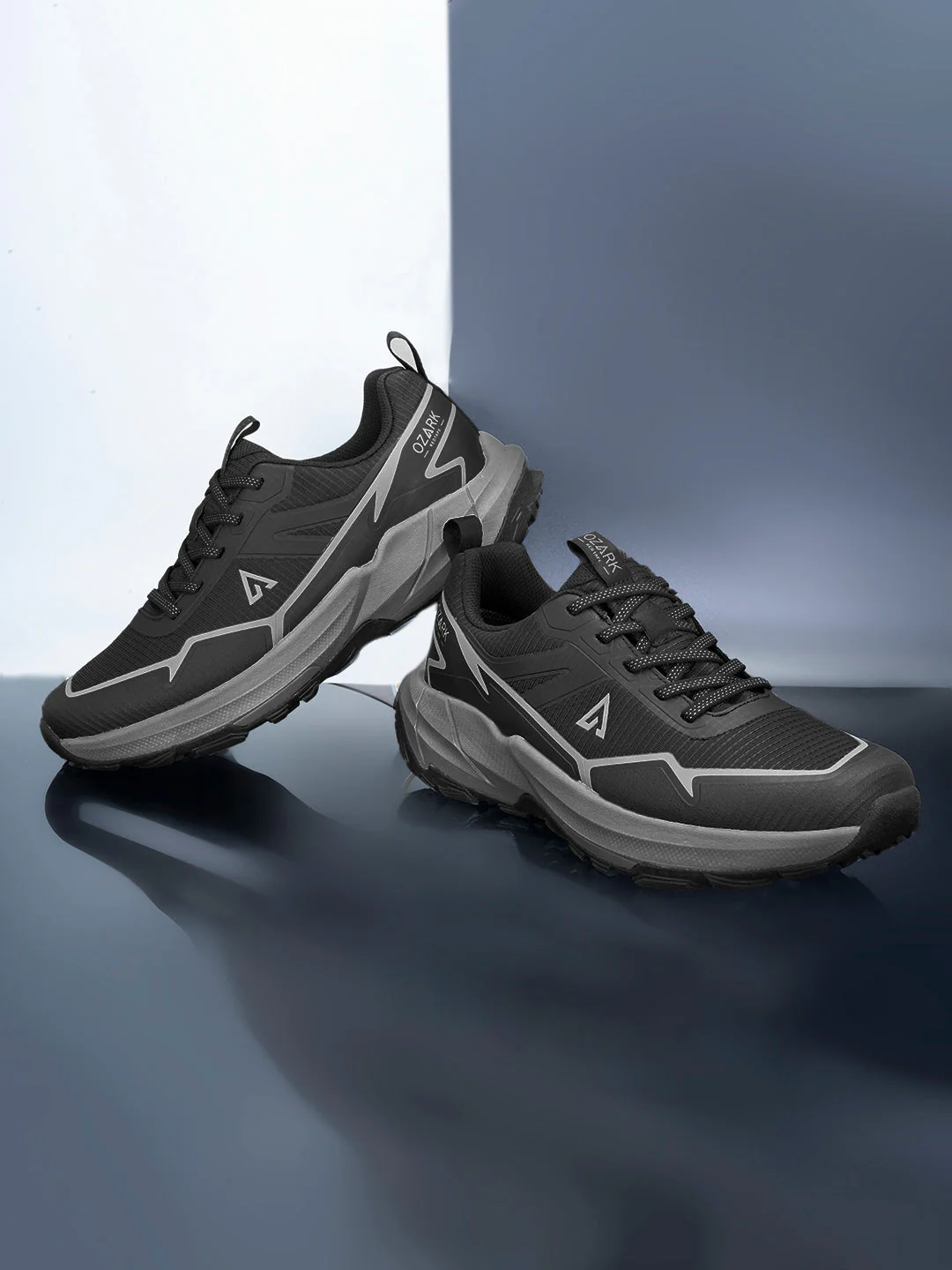 Black & Grey Trail Running Shoes for Men | Low-Cut Outdoor - Image 6