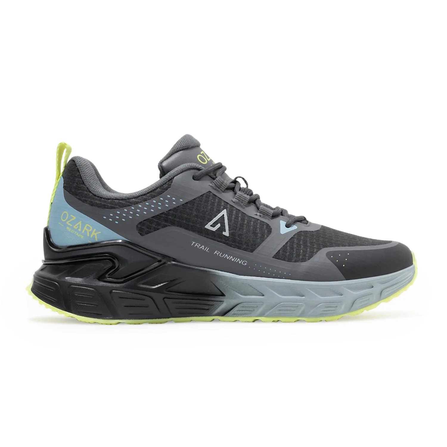 Blue & Black Trail Running Shoes for Men | Low-Cut Outdoor - Image 2
