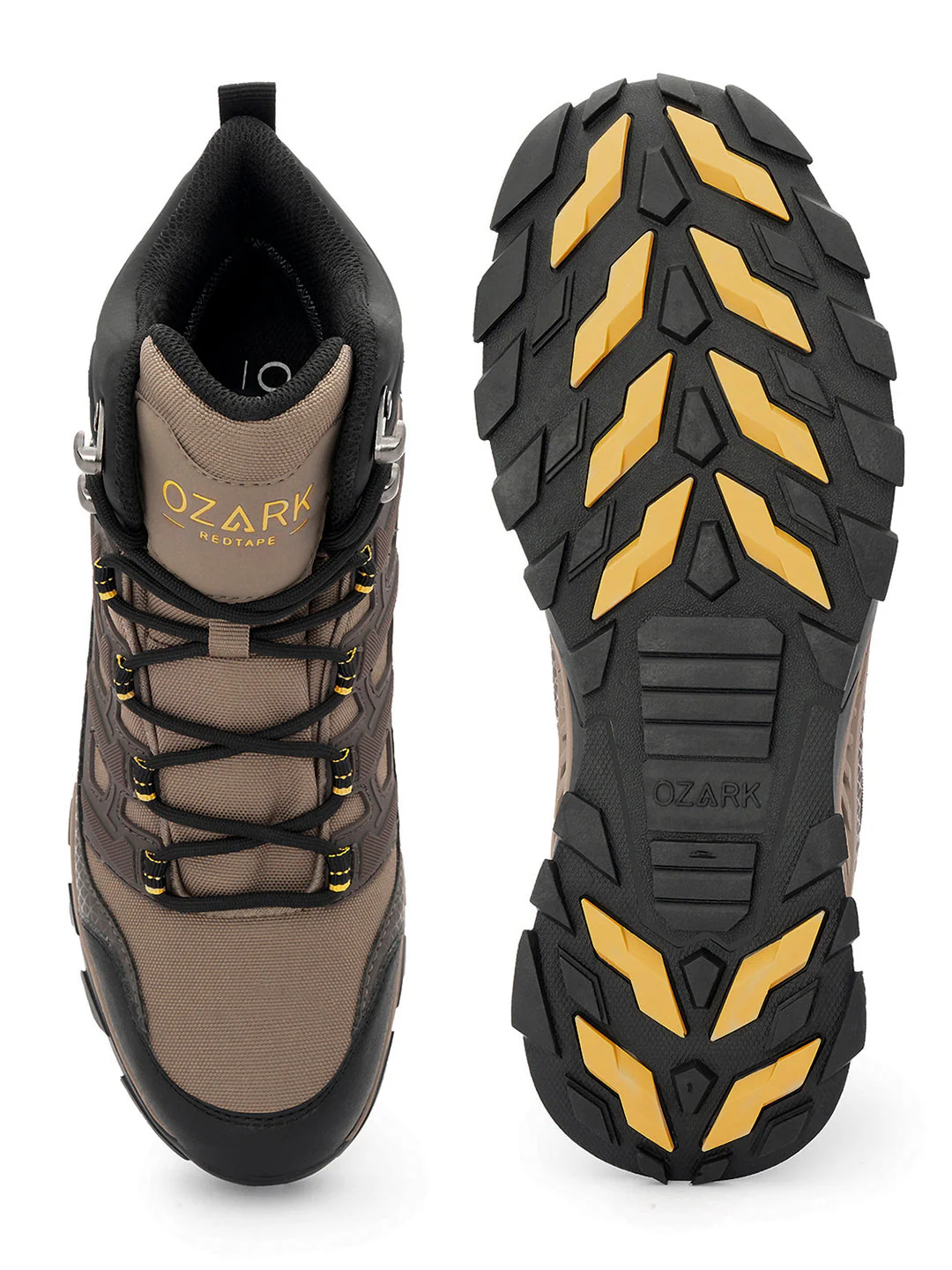 Brown Trekking Shoes for Men | High-Top Outdoor - Image 5
