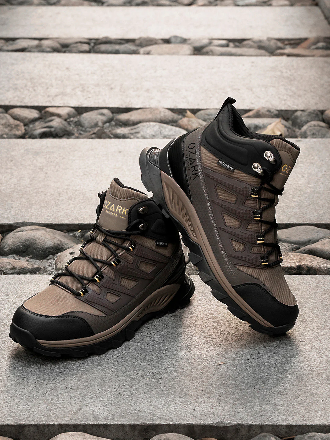 Brown Trekking Shoes for Men | High-Top Outdoor - Image 6