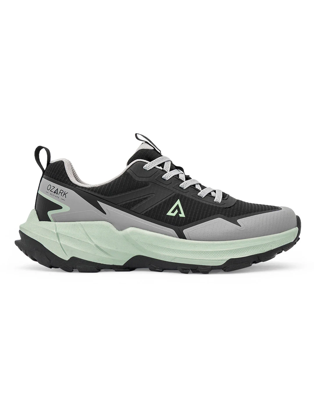 Green and Black Trail Running Shoes for Men | Low-Cut Outdoor - Image 2
