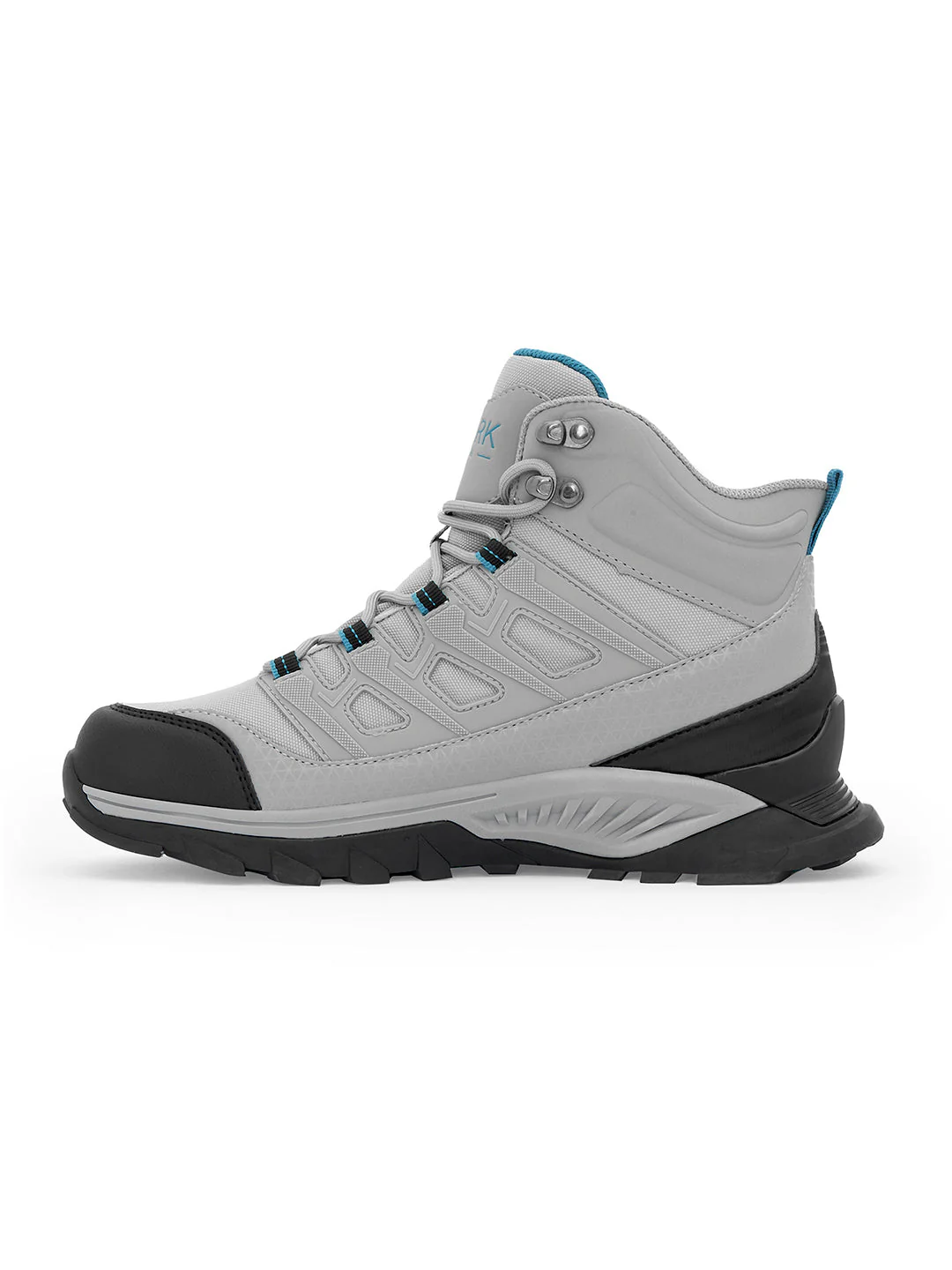 Light Grey Trekking Shoes for Men | High-Top Outdoor - Image 3