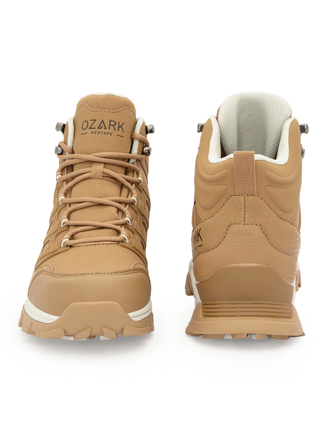 Tan Trekking Shoes for Men | High-Top Outdoor - Image 4