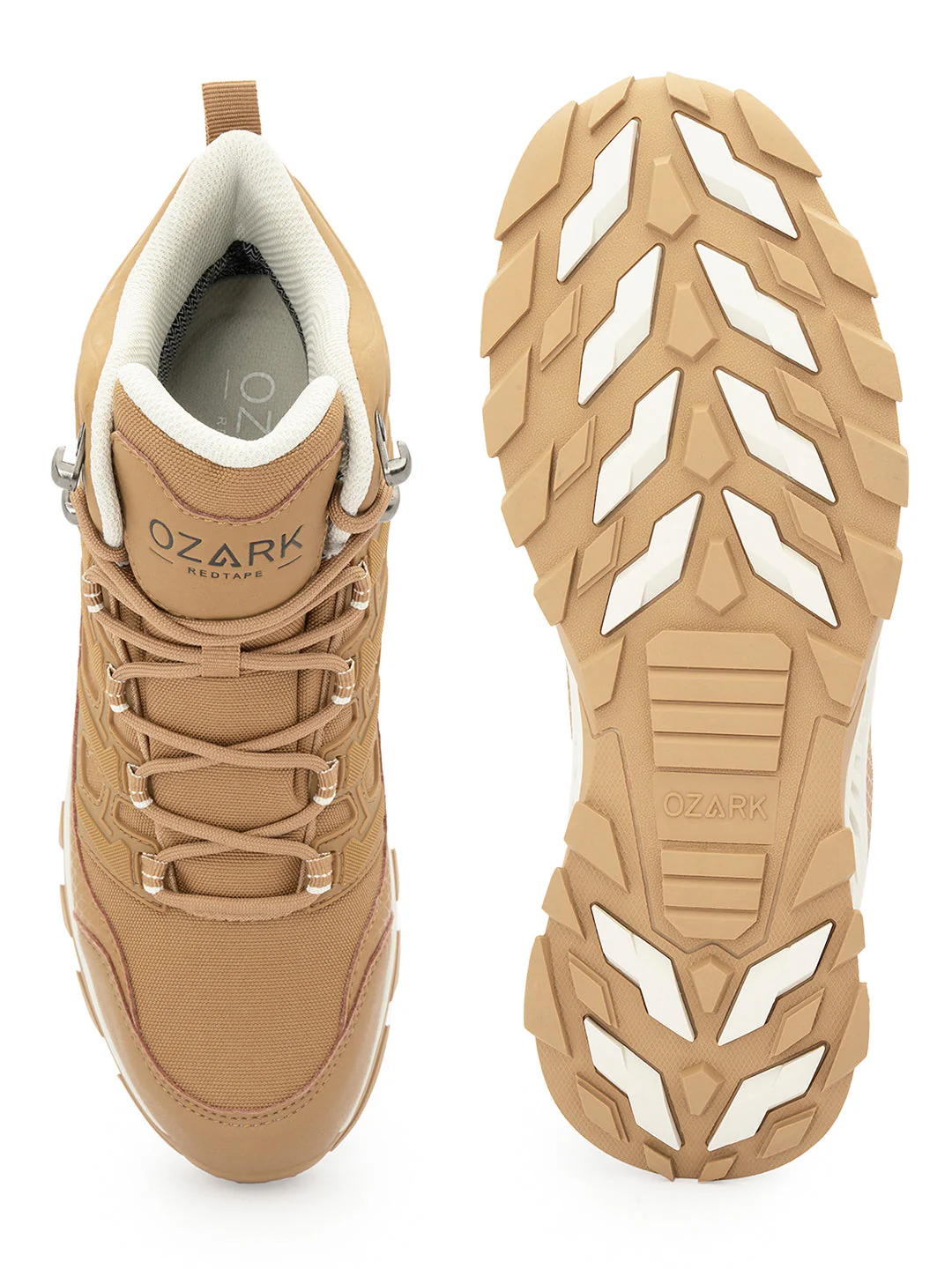 Tan Trekking Shoes for Men | High-Top Outdoor - Image 5