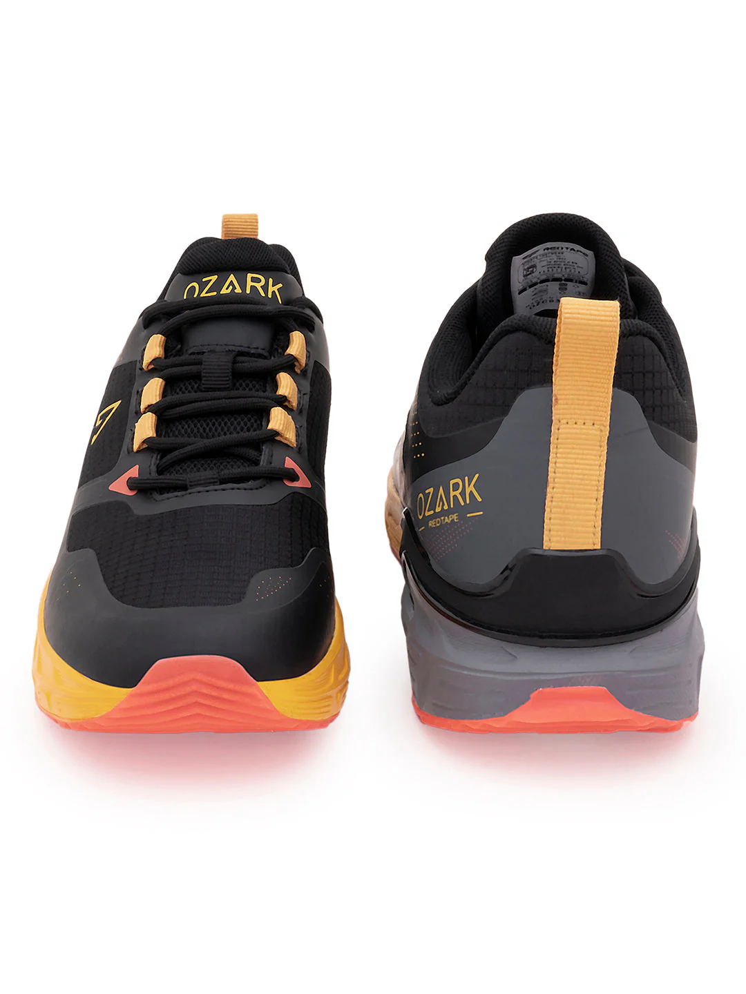 Yellow and Grey Trail Running Shoes for Men | Low-Cut Outdoor - Image 4