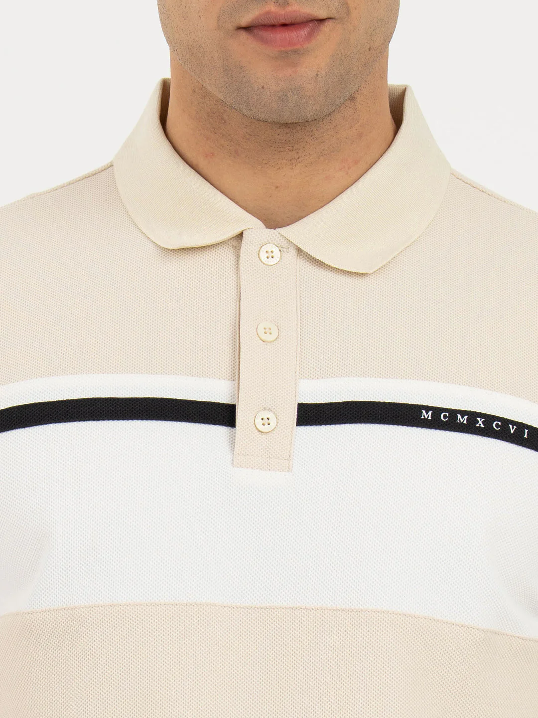 Polo T Shirts for Men in Beige | Classic Polo T Shirts - Image 4