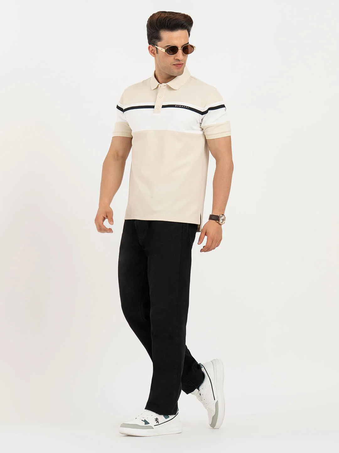 Polo T Shirts for Men in Beige | Classic Polo T Shirts - Image 5