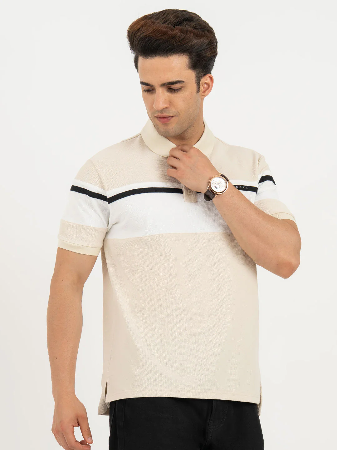 Polo T Shirts for Men in Beige | Classic Polo T Shirts - Image 6